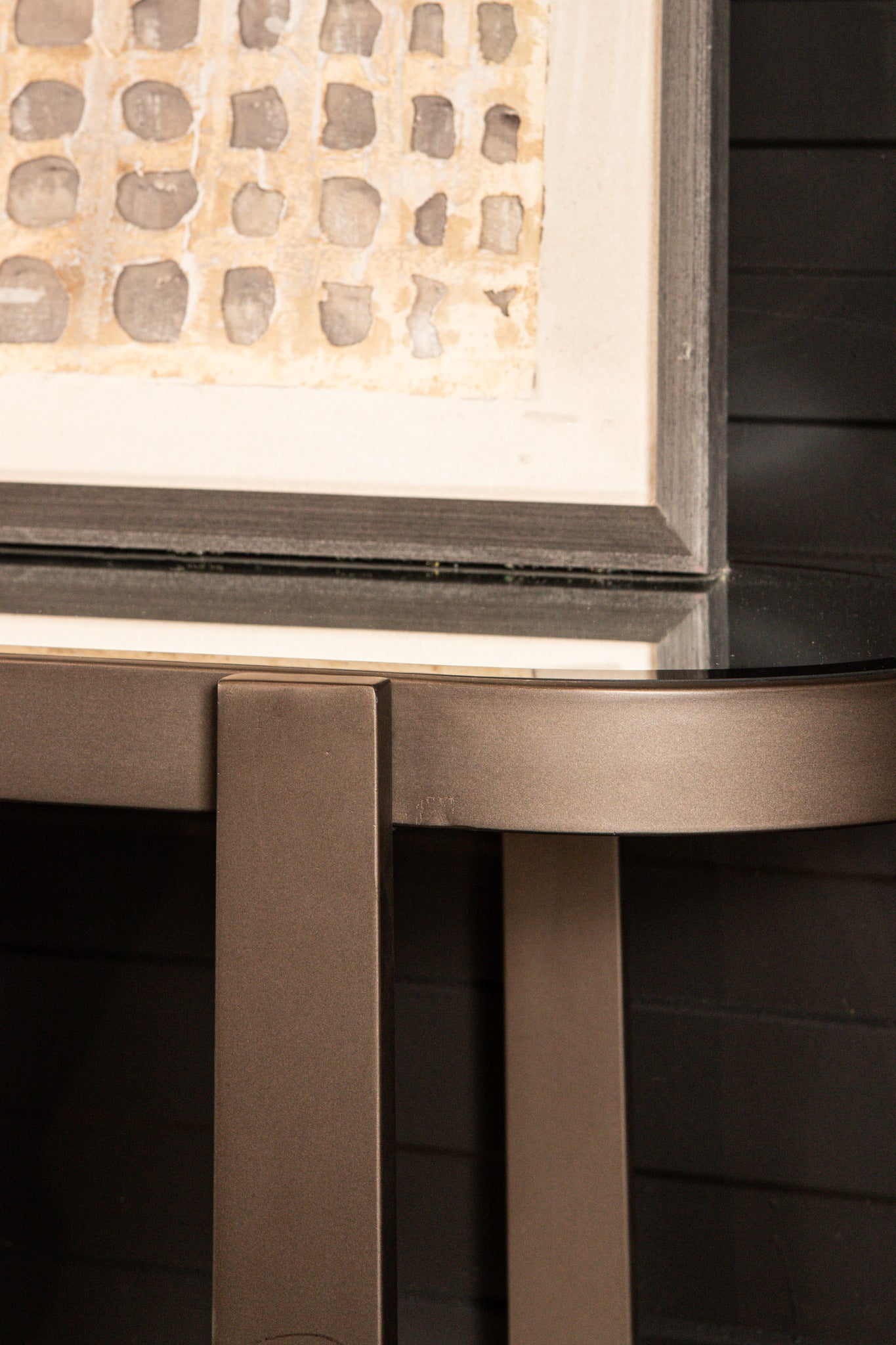 Yozan Console table mirror metal legs - Photo 3