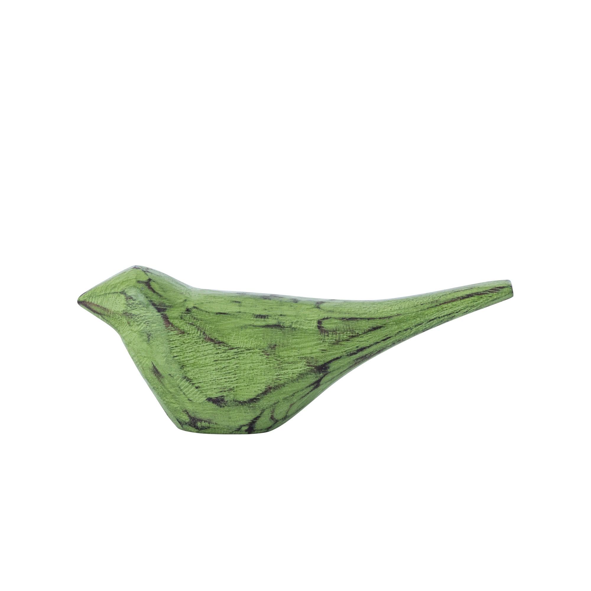 Gracella Green mango wood bird statue M