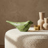 Gracella Green mango wood bird statue M