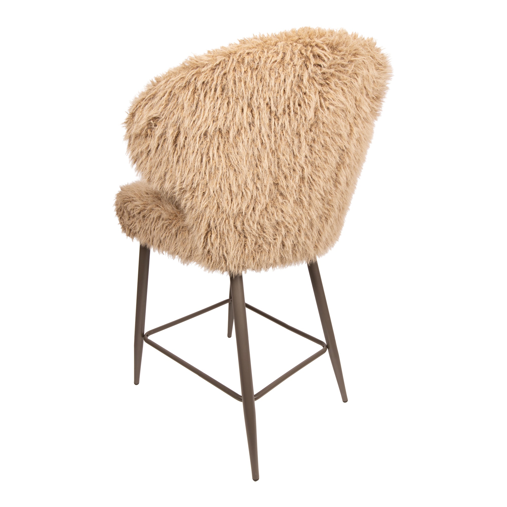 Ares Bar Chair Hair Brown - Photo 8