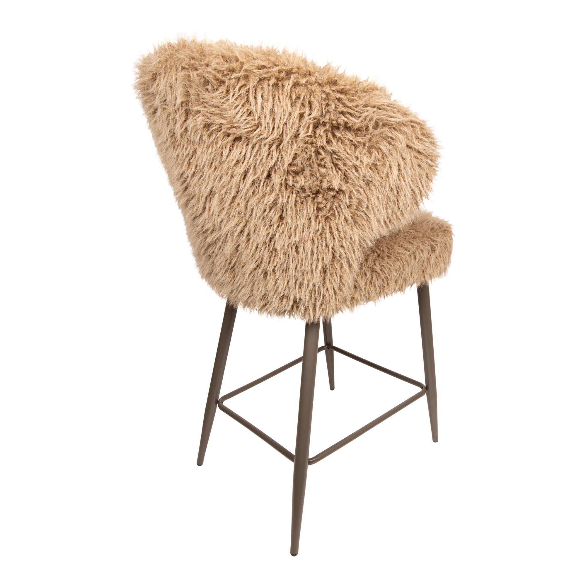 Ares Bar Chair Hair Brown - Photo 4