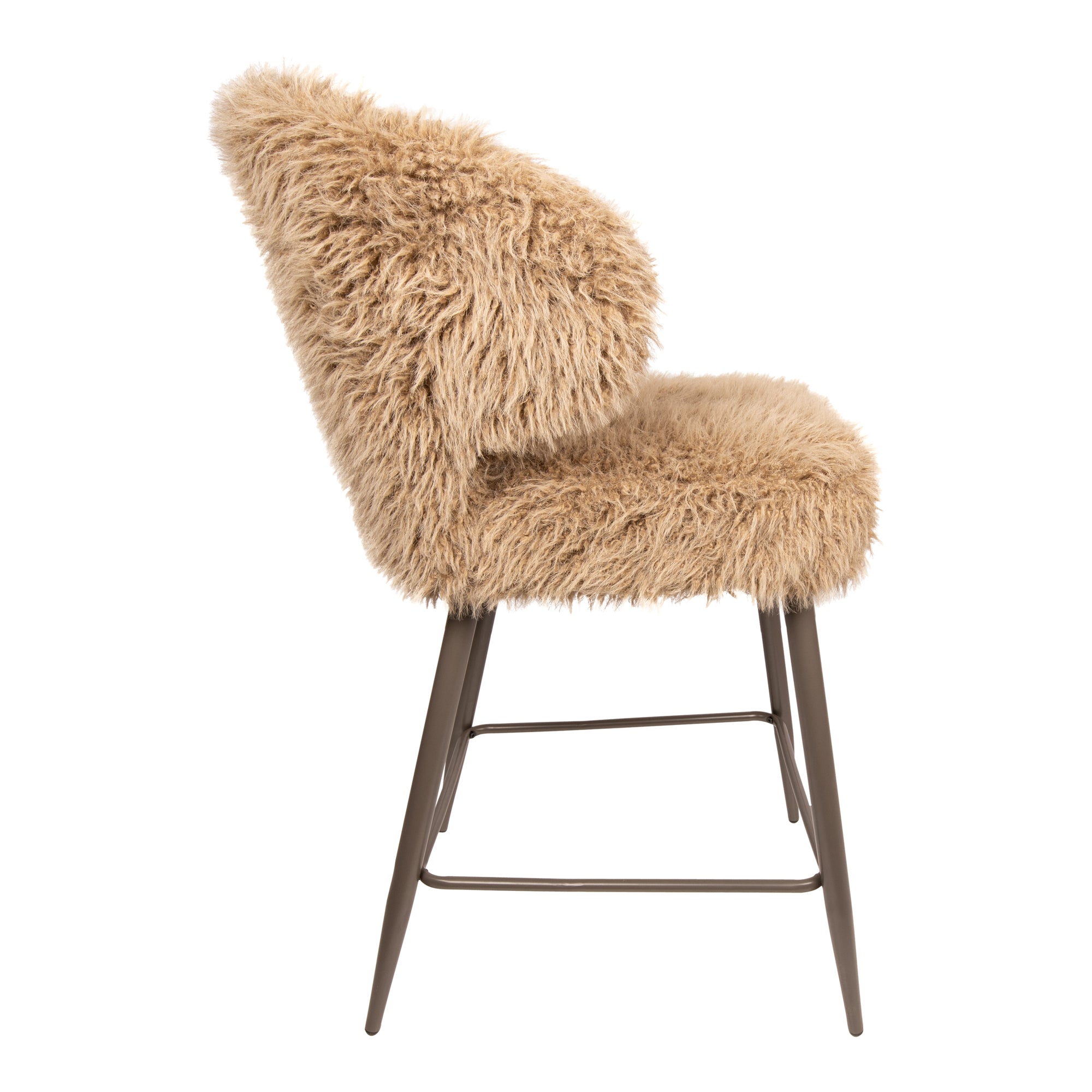 Ares Bar Chair Hair Brown - Photo 3