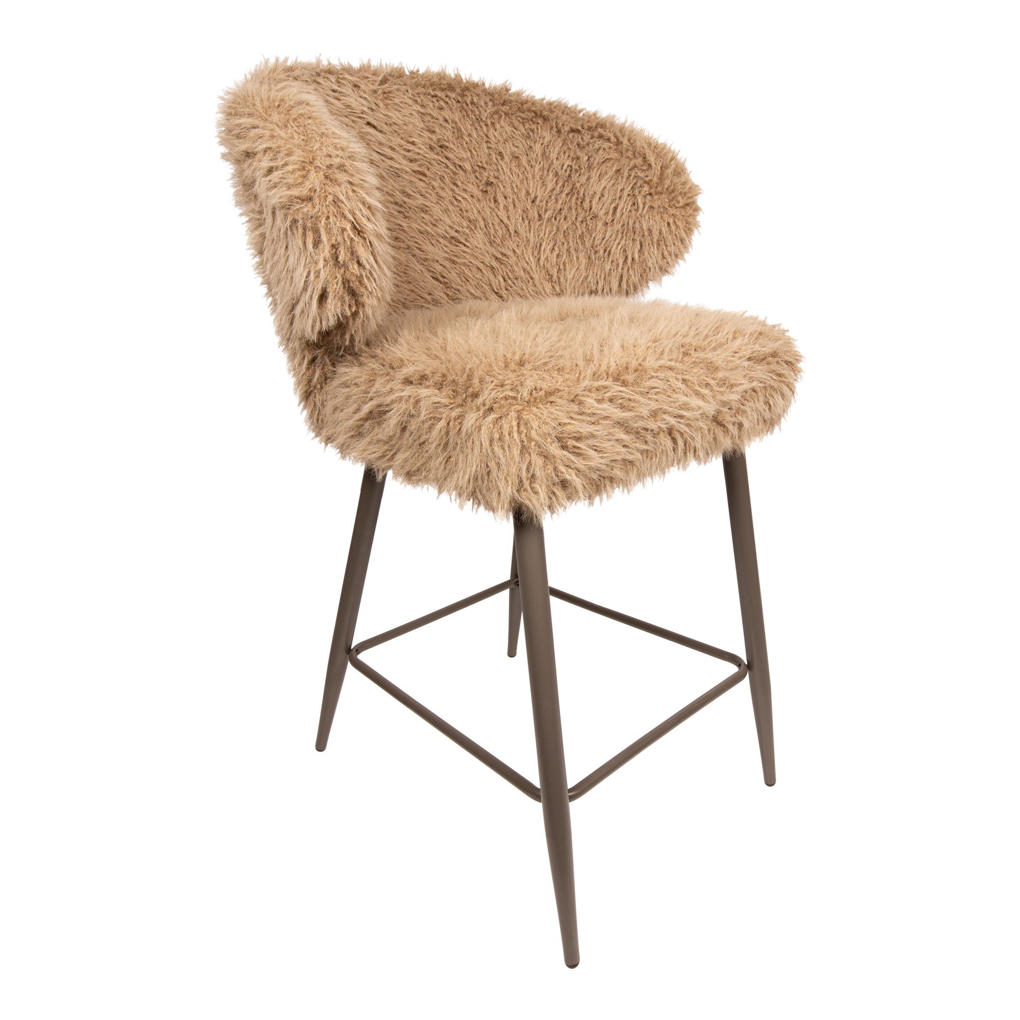Ares Bar Chair Hair Brown - Photo 2