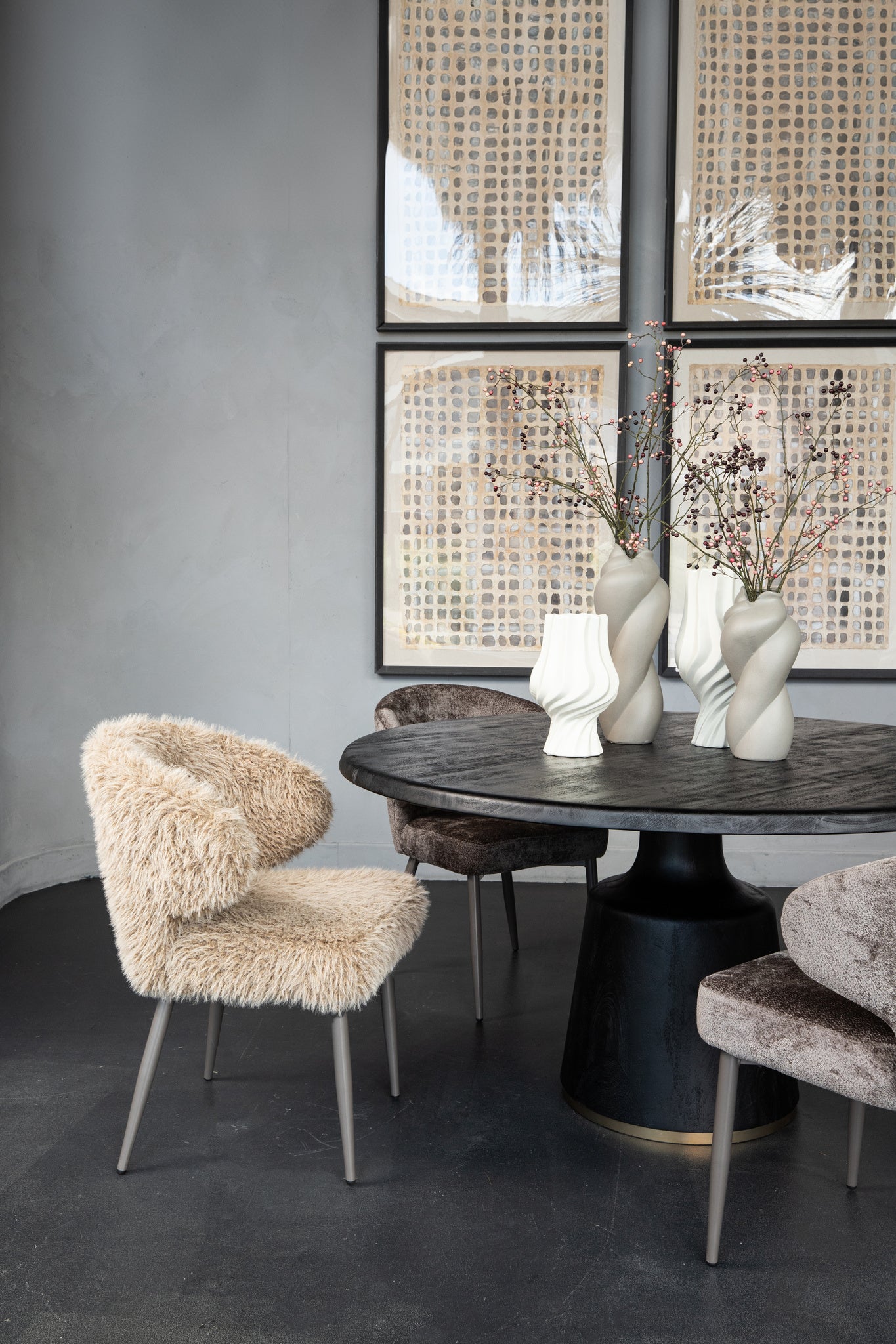 Ares Dining Chair Hair Beige - Photo 2