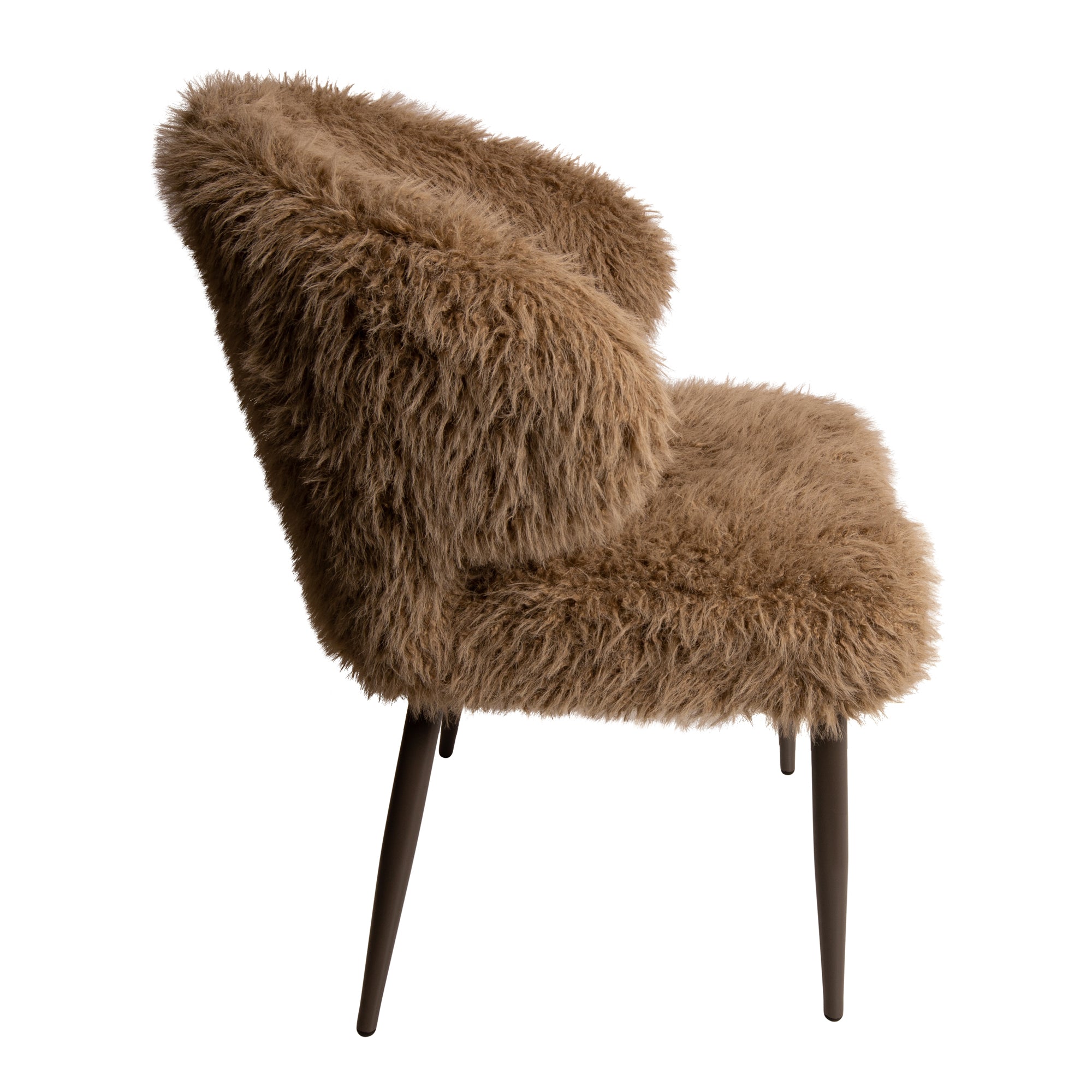Ares Dining Chair Hair Brown - Photo 8