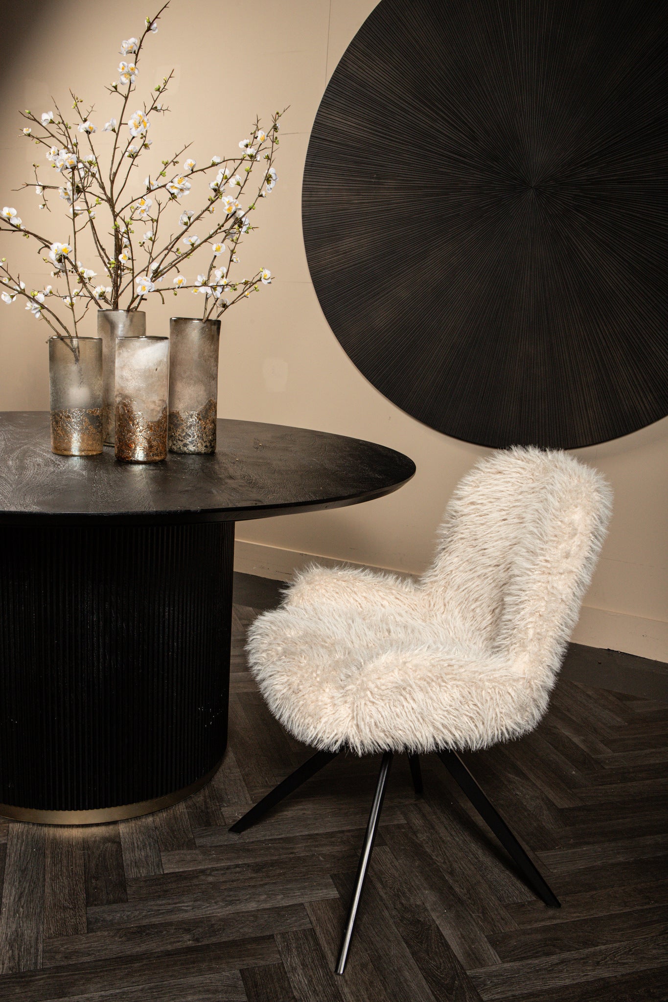 Leander Dining Chair Hair Beige - Photo 3
