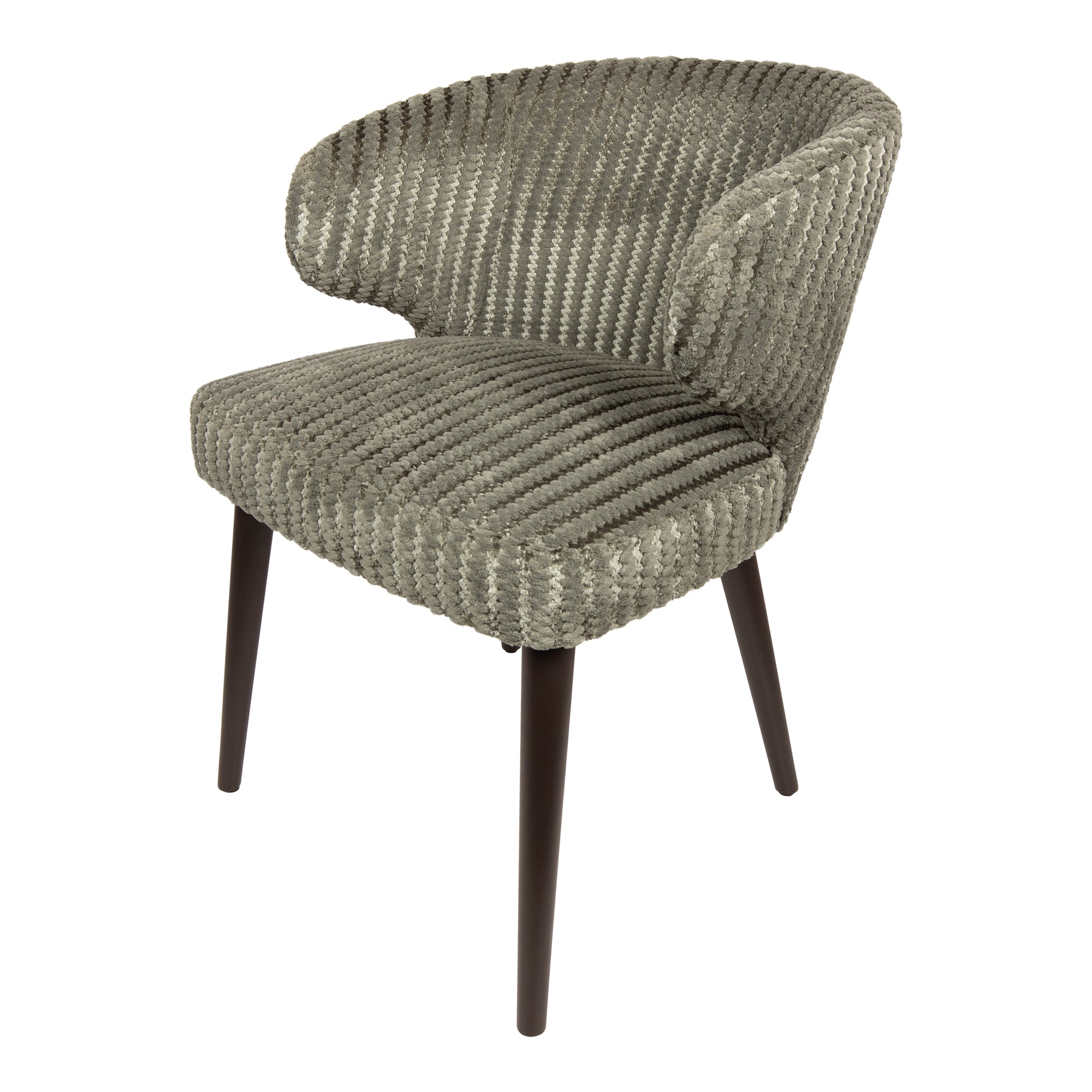 Fiori Green 13 dining chair dark brown wood legs - Photo 5