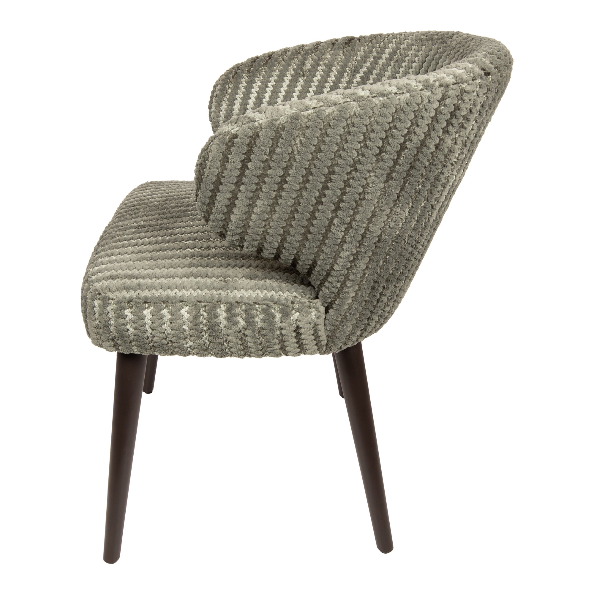 Fiori Green 13 dining chair dark brown wood legs - Photo 4