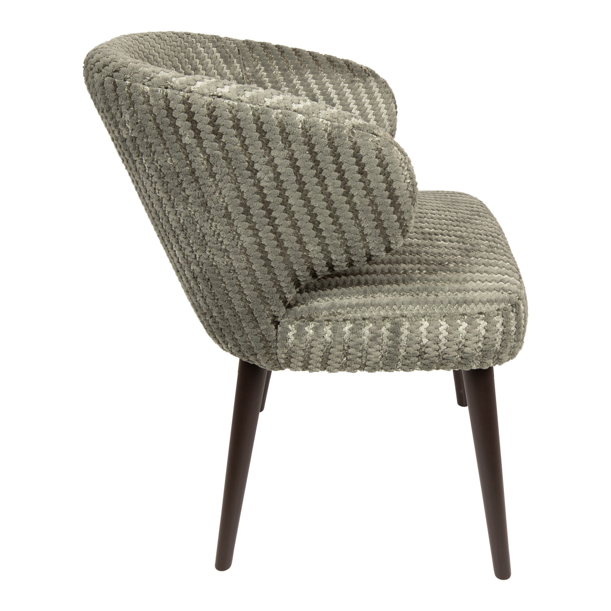 Fiori Green 13 dining chair dark brown wood legs - Photo 8