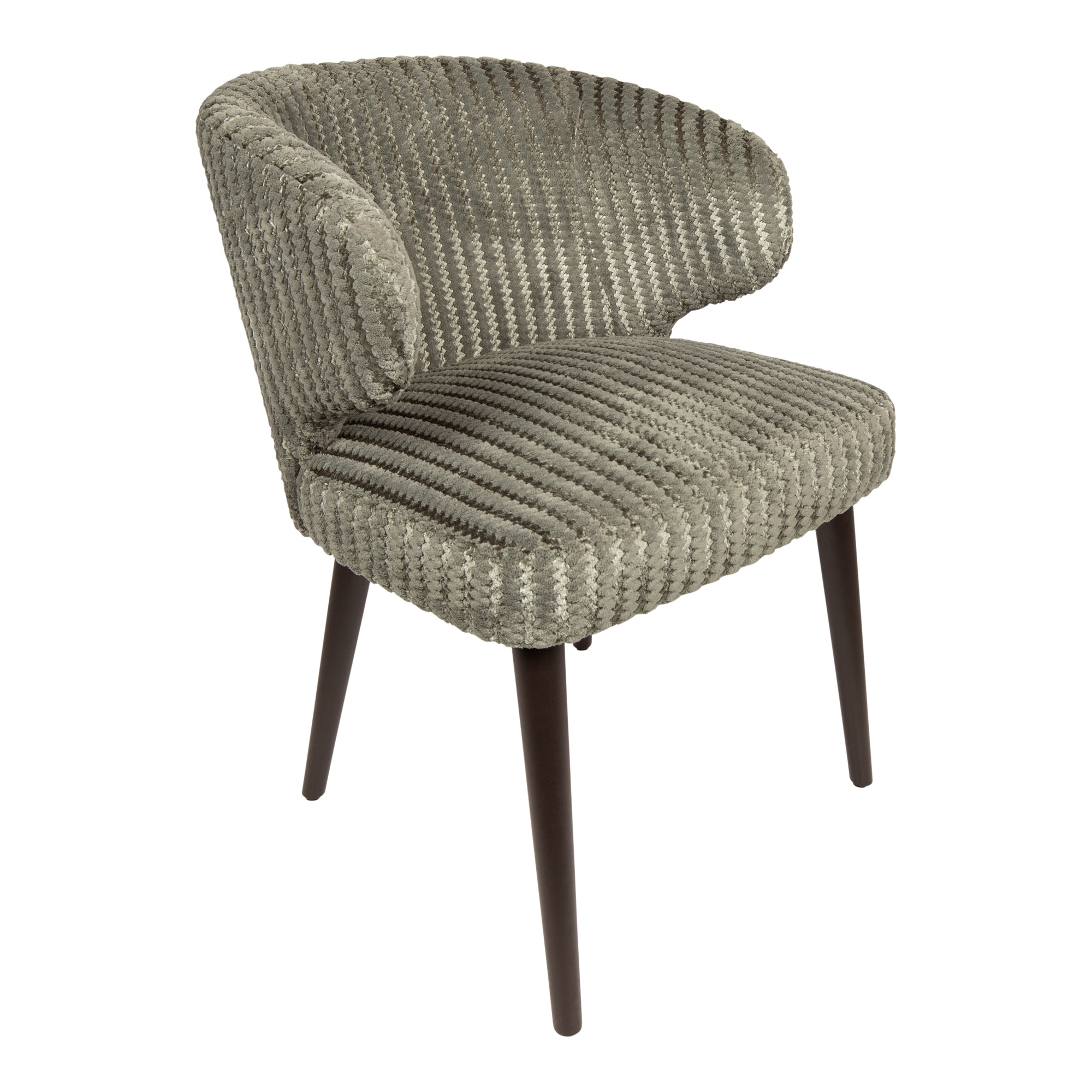 Fiori Green 13 dining chair dark brown wood legs - Photo 7