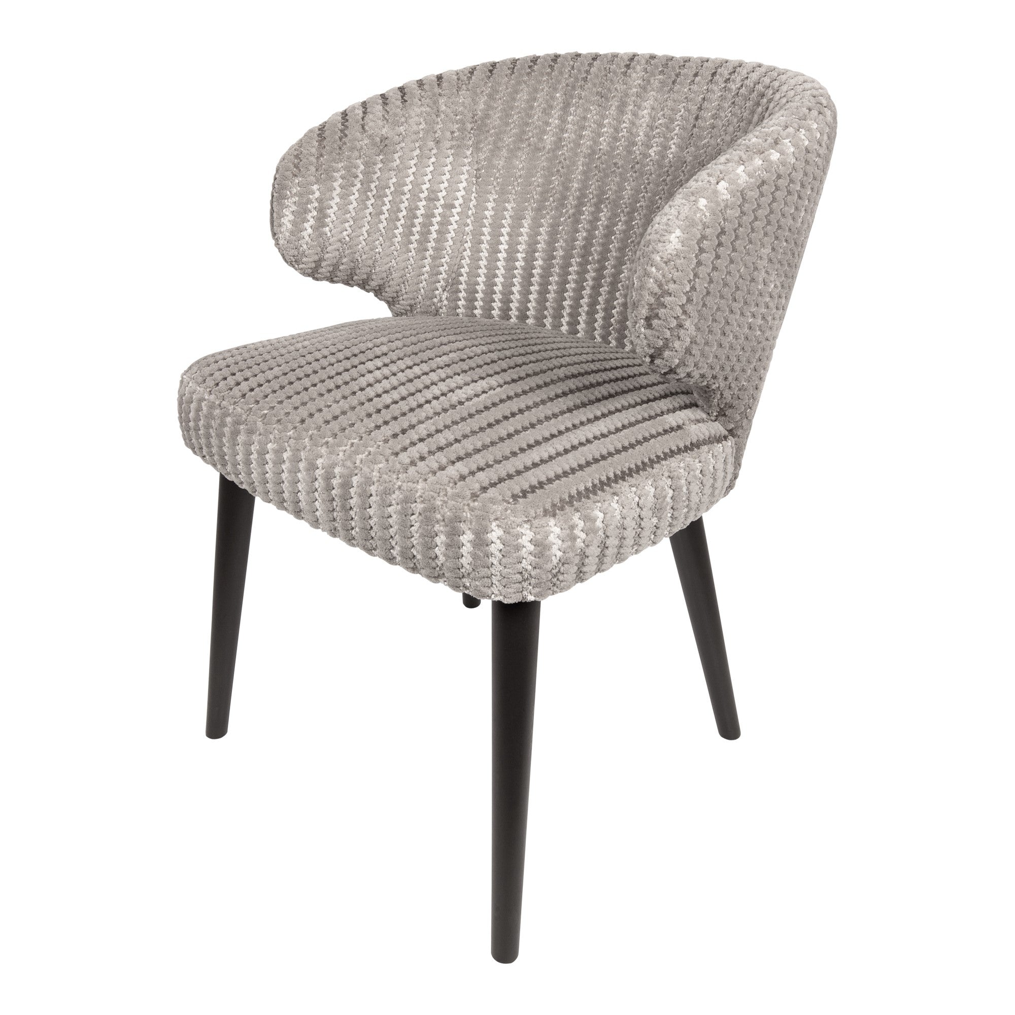 Fiori Beige 09 dining chair dark brown wood legs - Photo 3