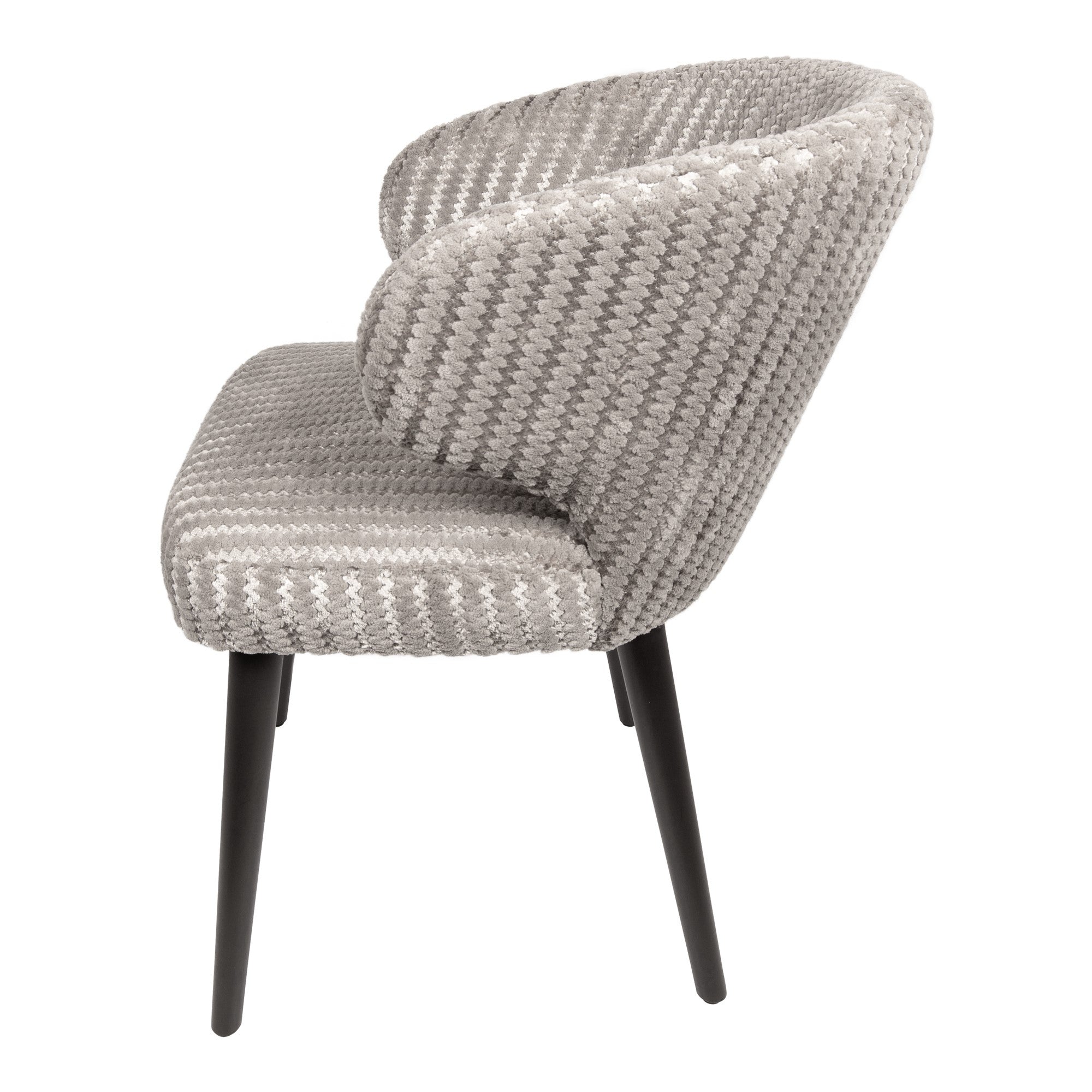 Fiori Beige 09 dining chair dark brown wood legs - Photo 7