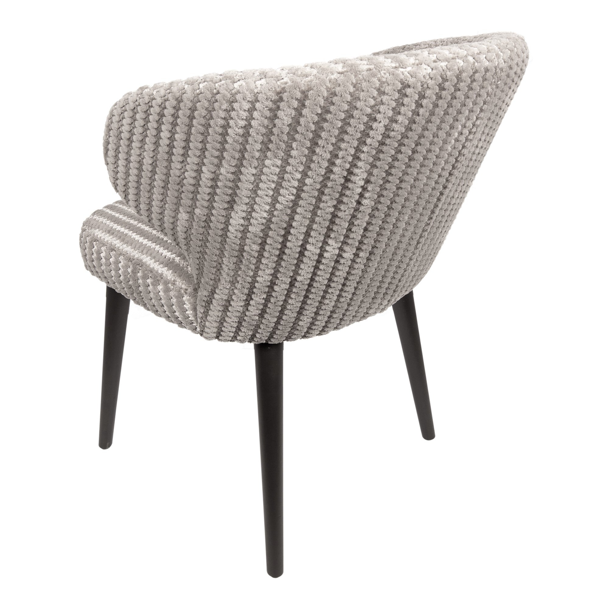 Fiori Beige 09 dining chair dark brown wood legs - Photo 6
