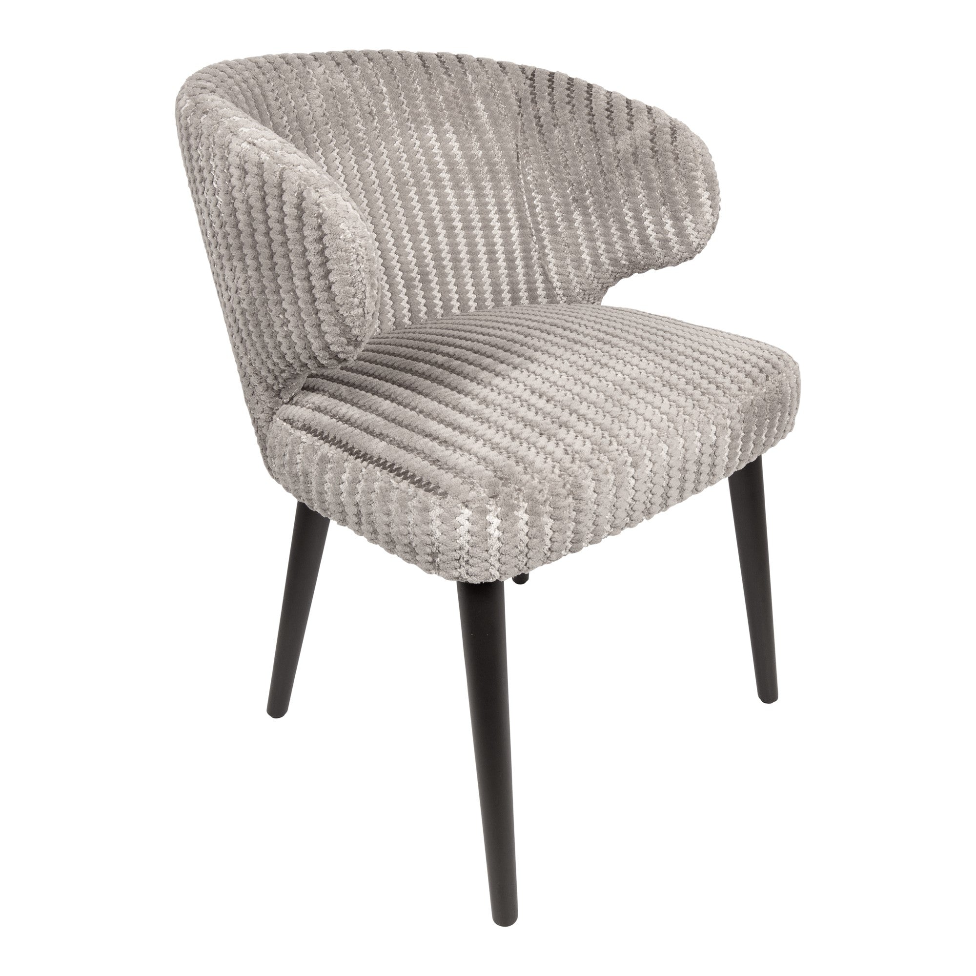 Fiori Beige 09 dining chair dark brown wood legs - Photo 9