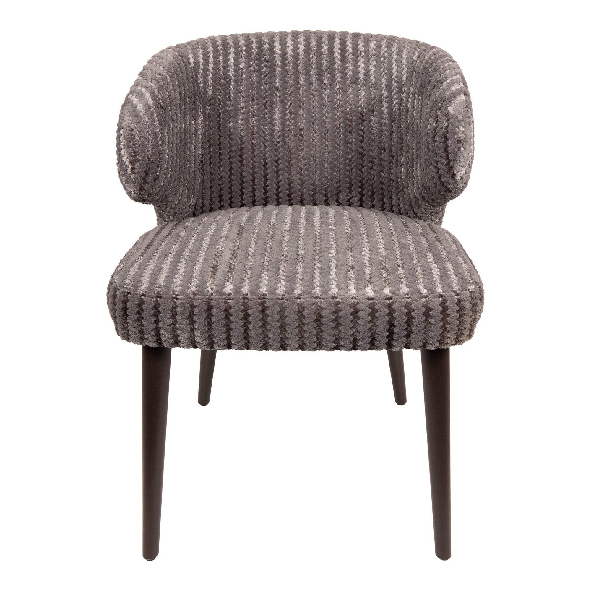 Fiori Taupe 19 dining chair dark brown wood legs - Photo 5