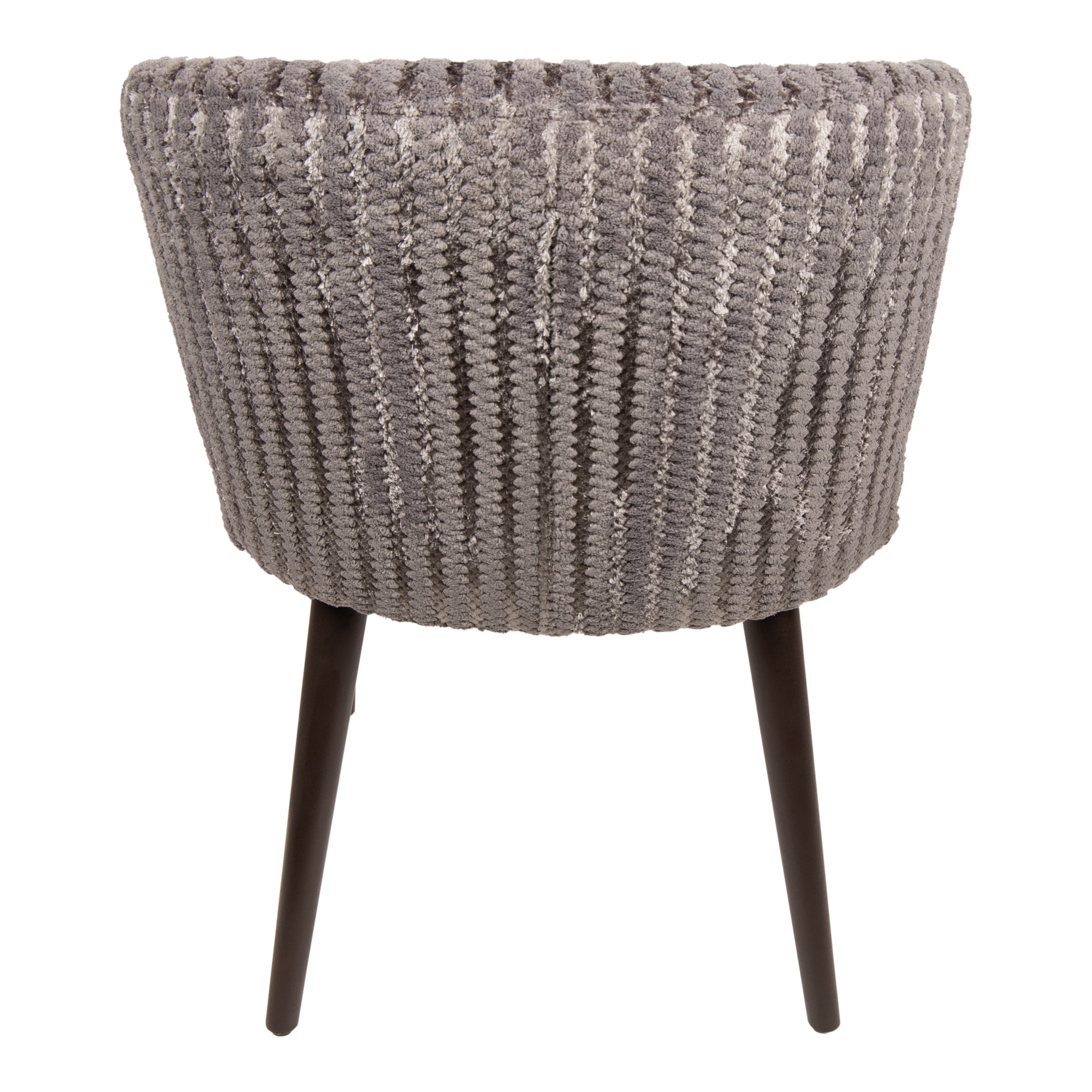 Fiori Taupe 19 dining chair dark brown wood legs - Photo 7