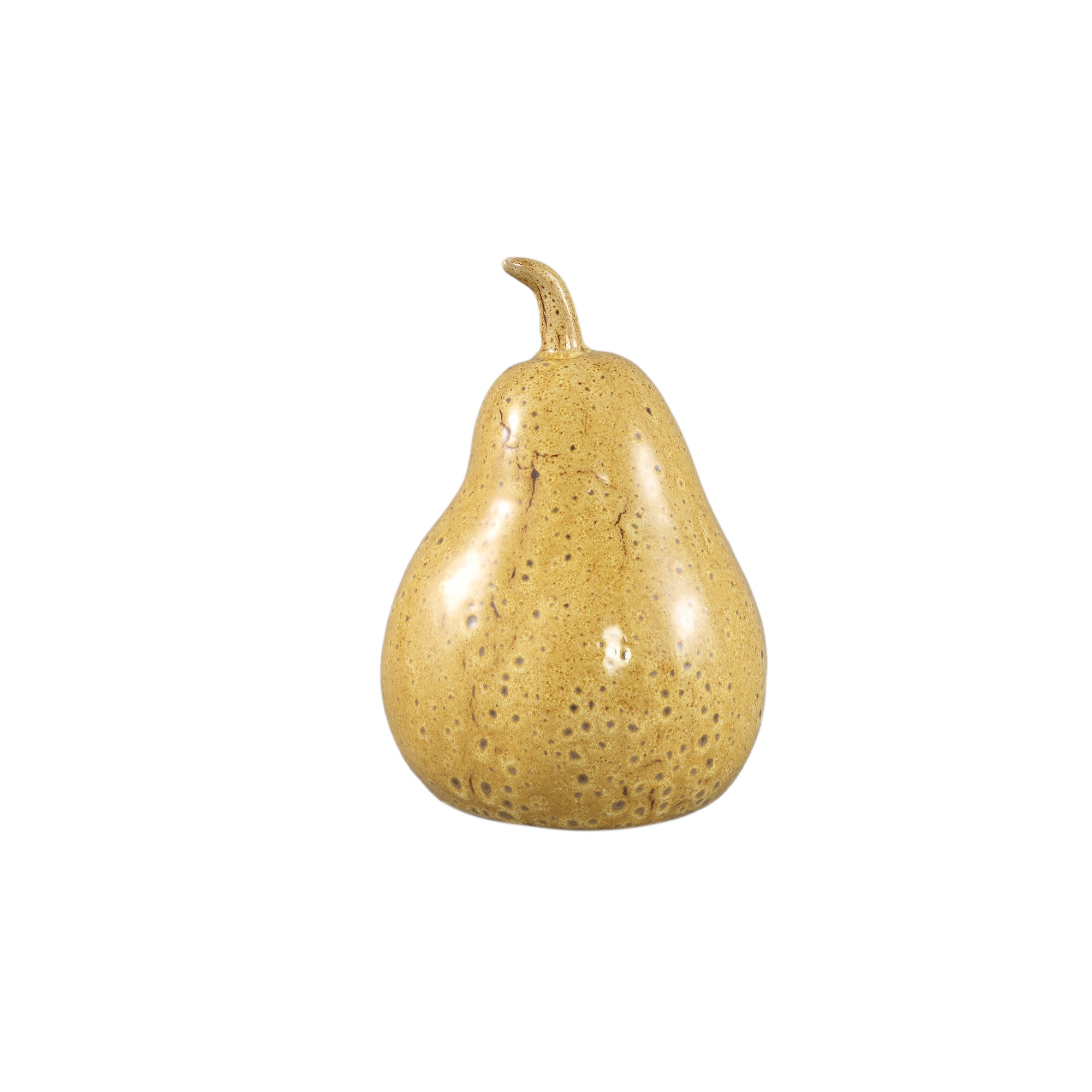 Sydny Yellow ceramic pear shaped statue