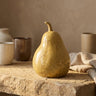 Sydny Yellow ceramic pear shaped statue