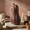 Julija Brown ceramic pumpkin shaped statue high