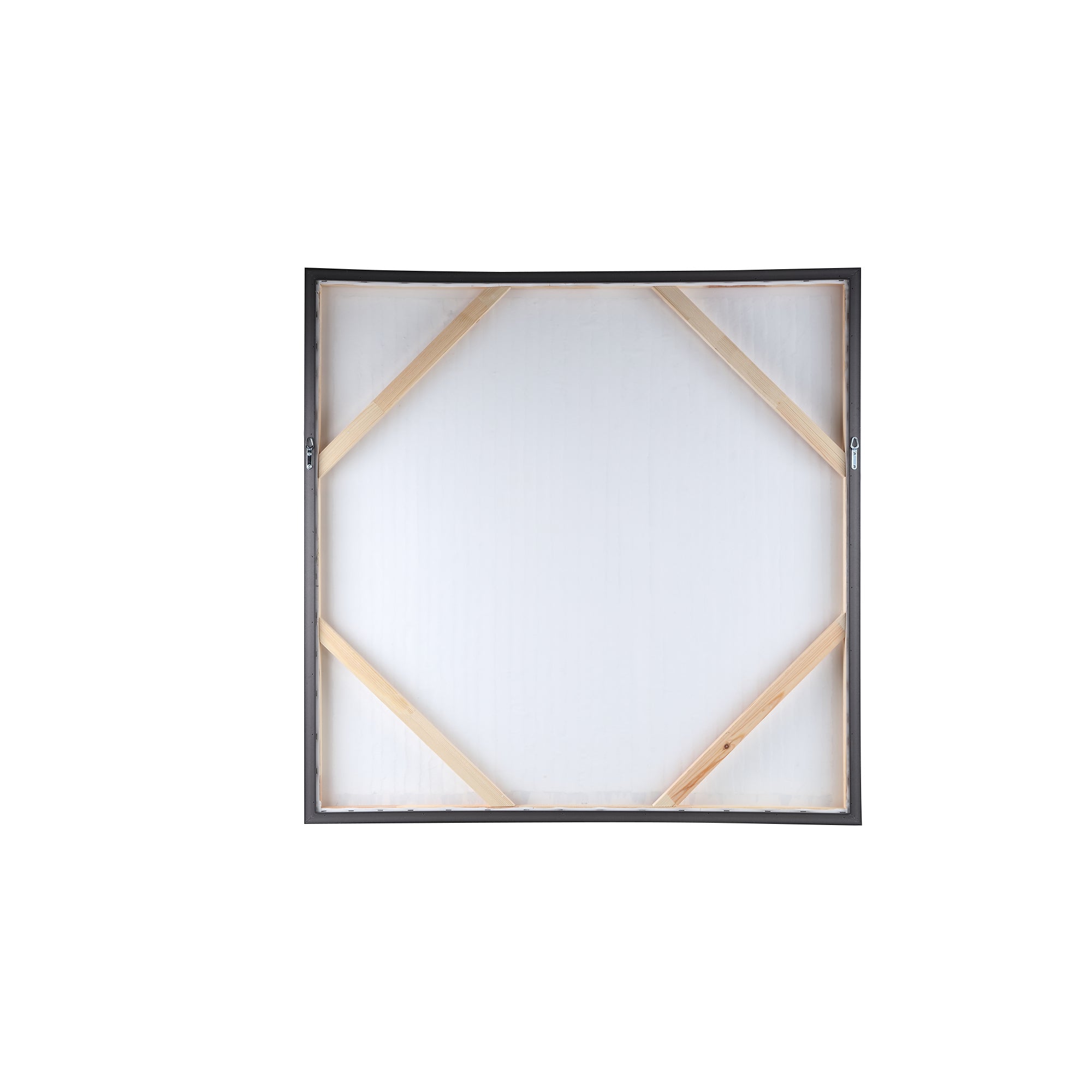 Gustas Brown framed wallpanel poly strips square