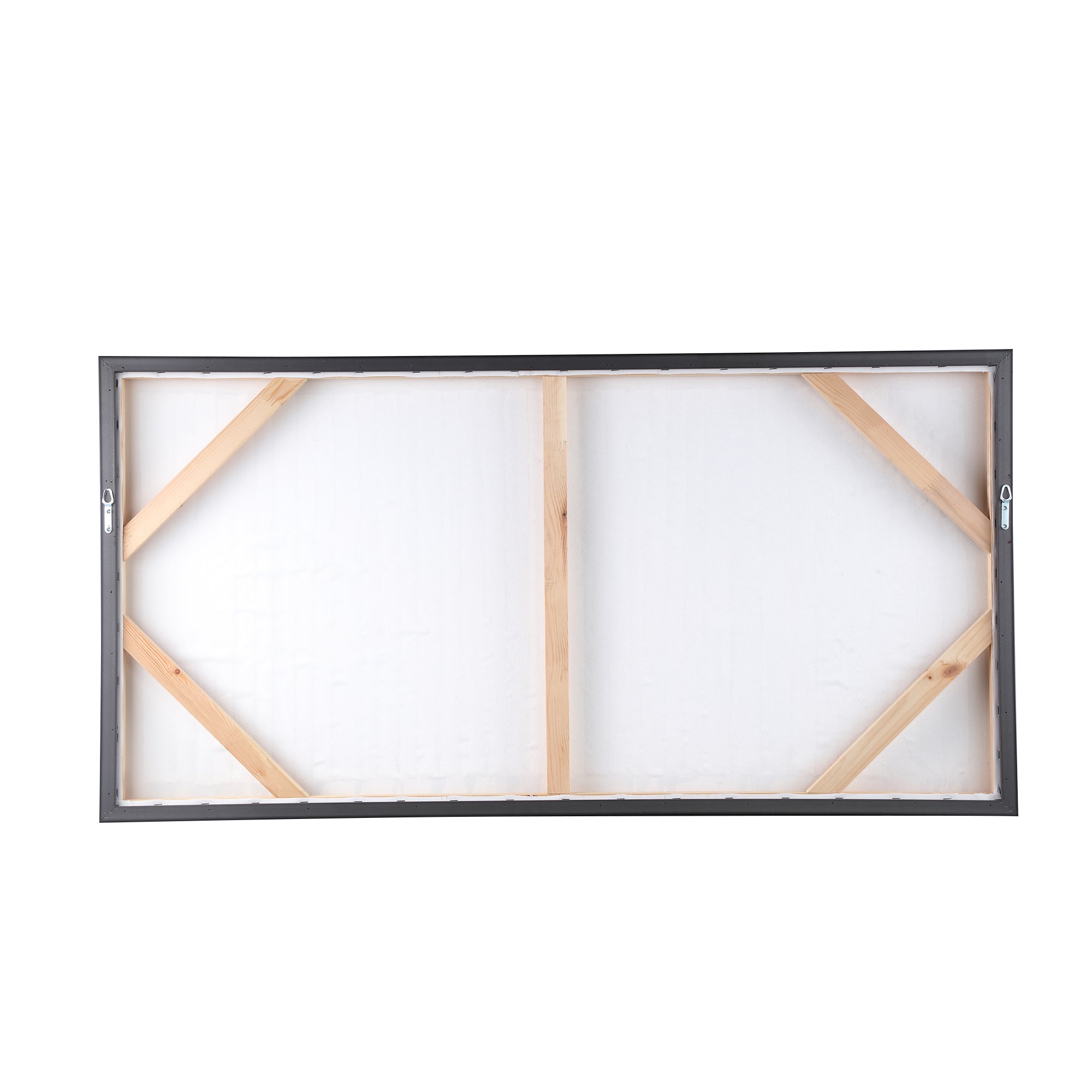 Gustas Brown framed wallpanel poly strips rectangl