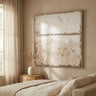 Asante Natural canvas paint wallpanel square frame