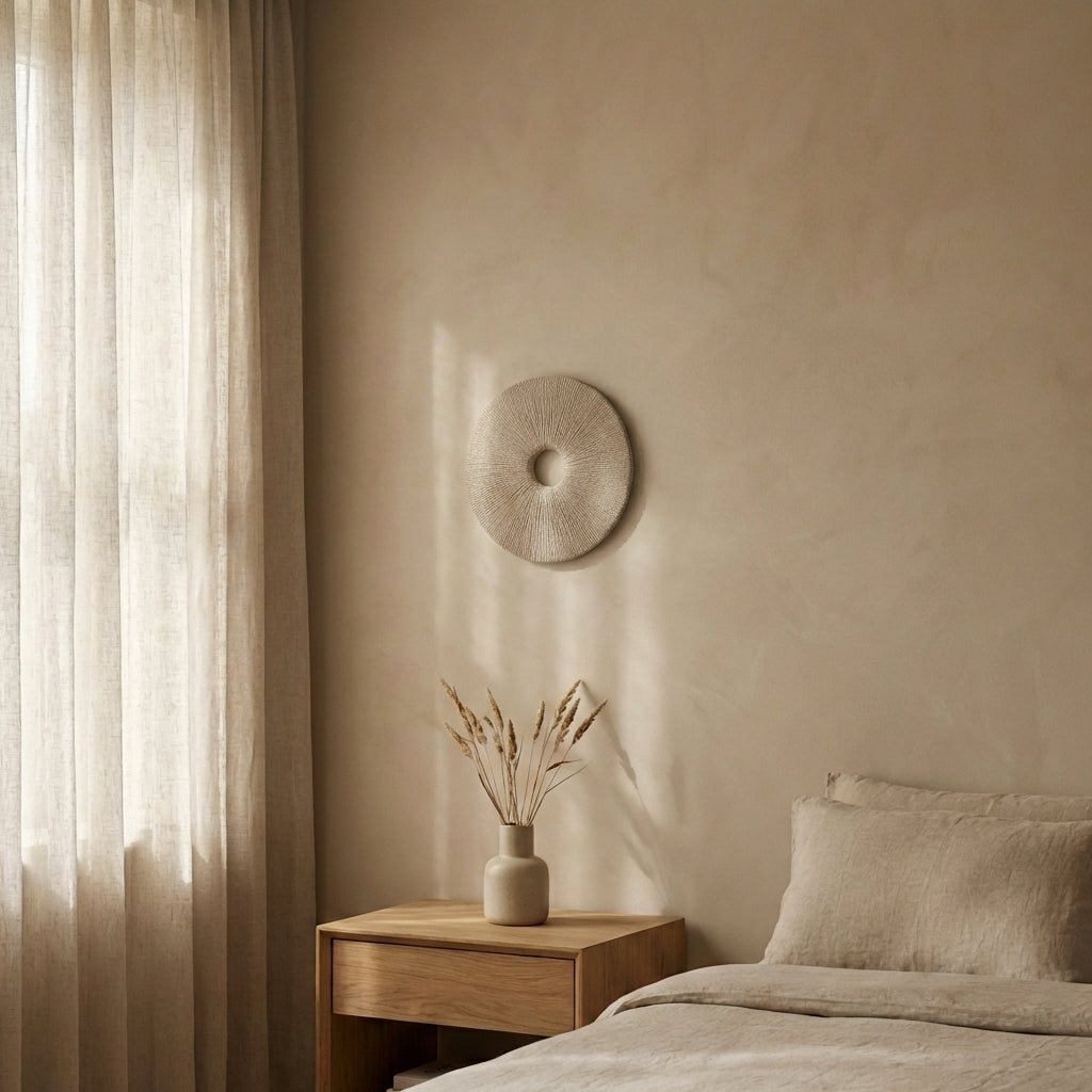 Kathelle Cream poly round sandstone wallpanel S