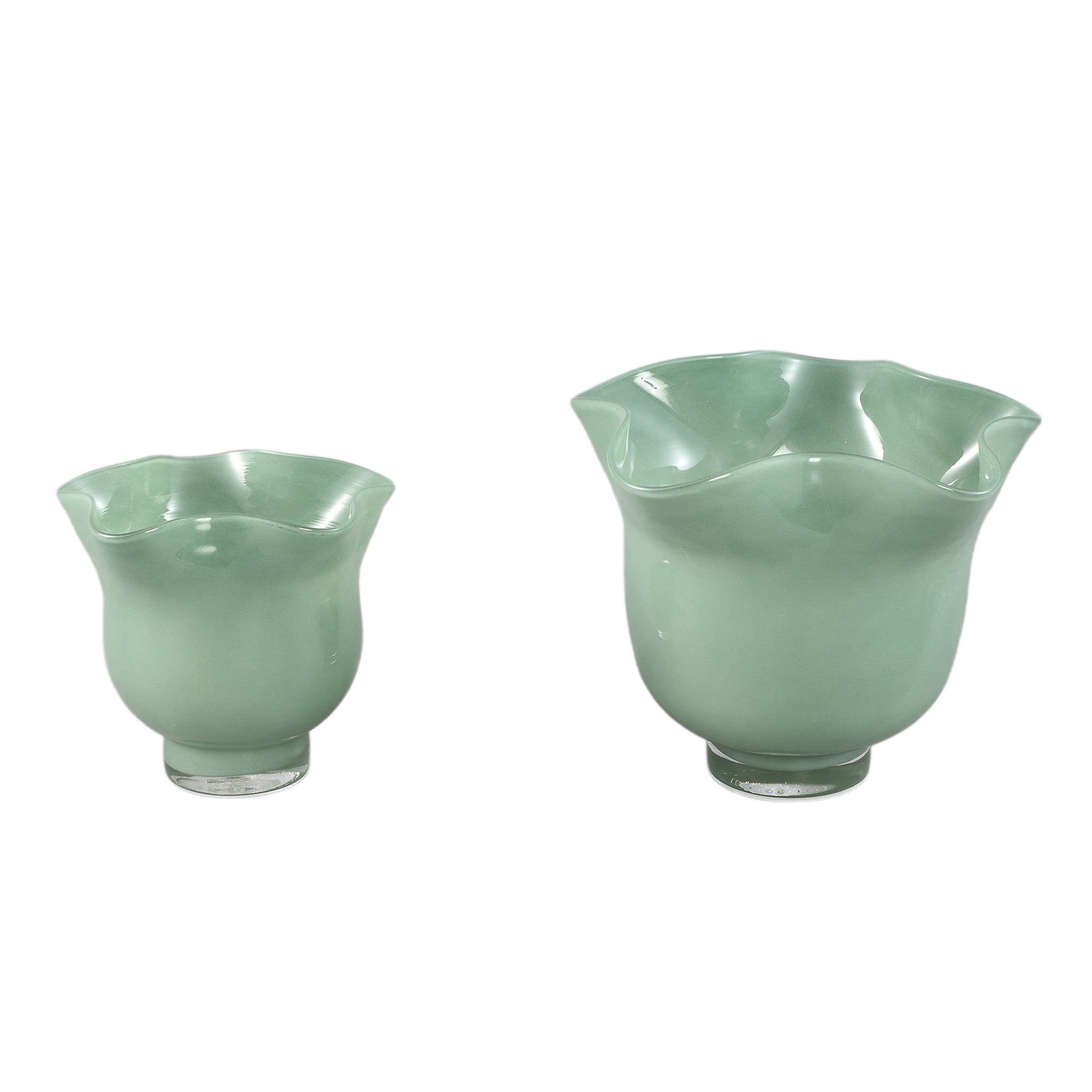 Macarena Bougeoirs en verre - Vert