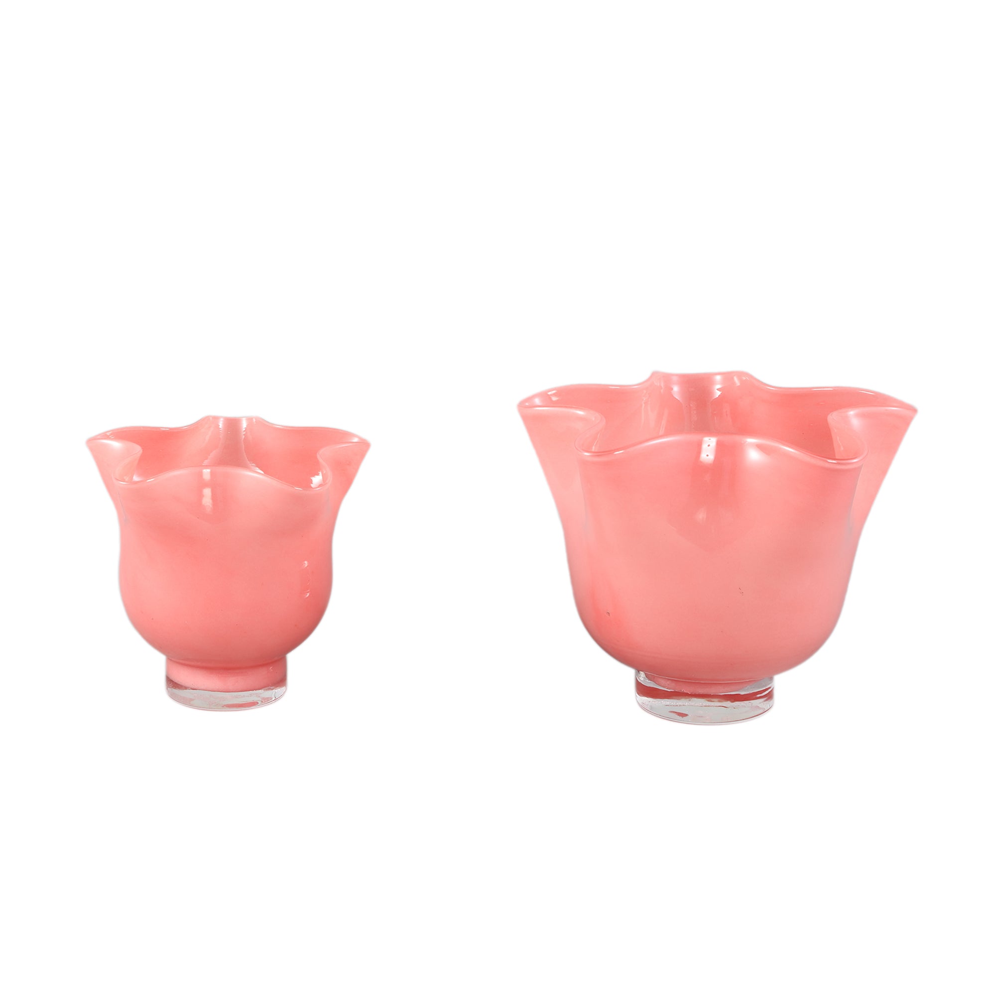 Macarena Bougeoirs en verre - Dark Pink