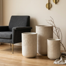 Pot Deliahe — Ciment — Set de 3 — Crème
