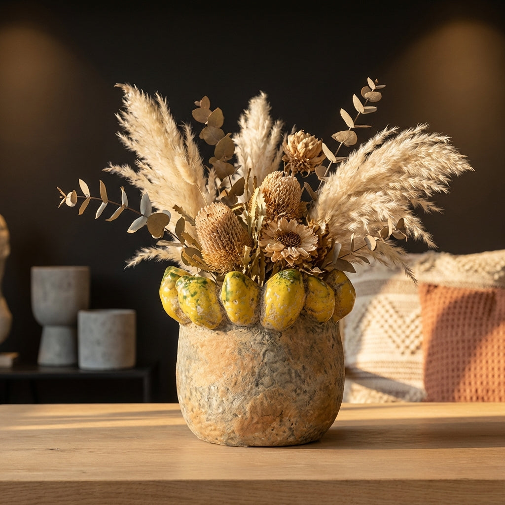 Fruitsy Pot en céramique - Jaune