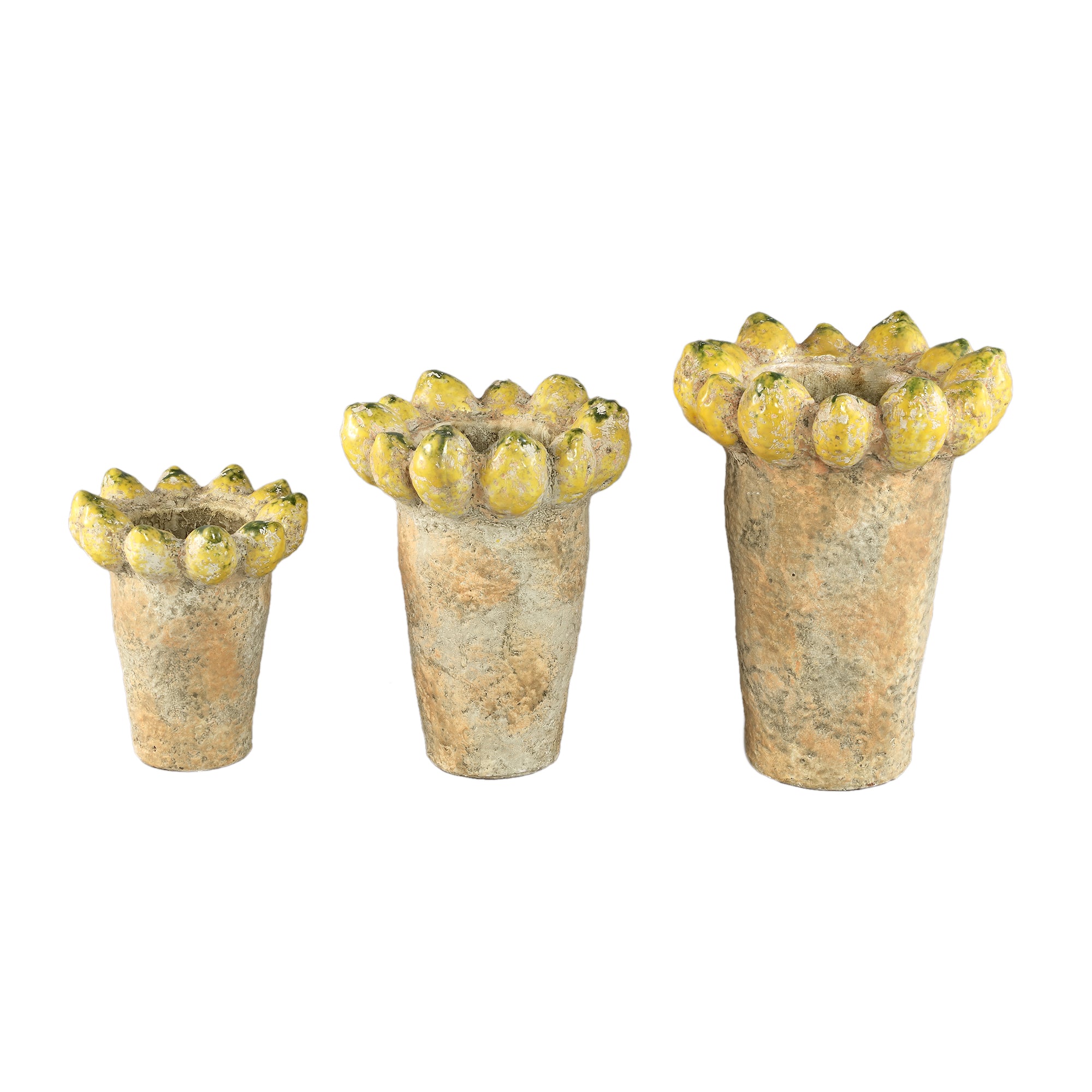 Fruitsy Pot en céramique - Jaune