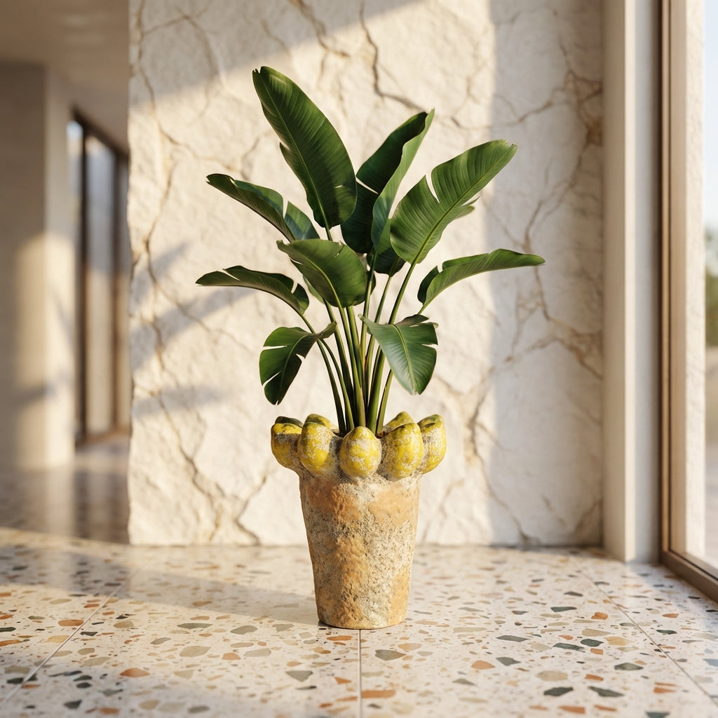 Fruitsy Pot en céramique - Jaune