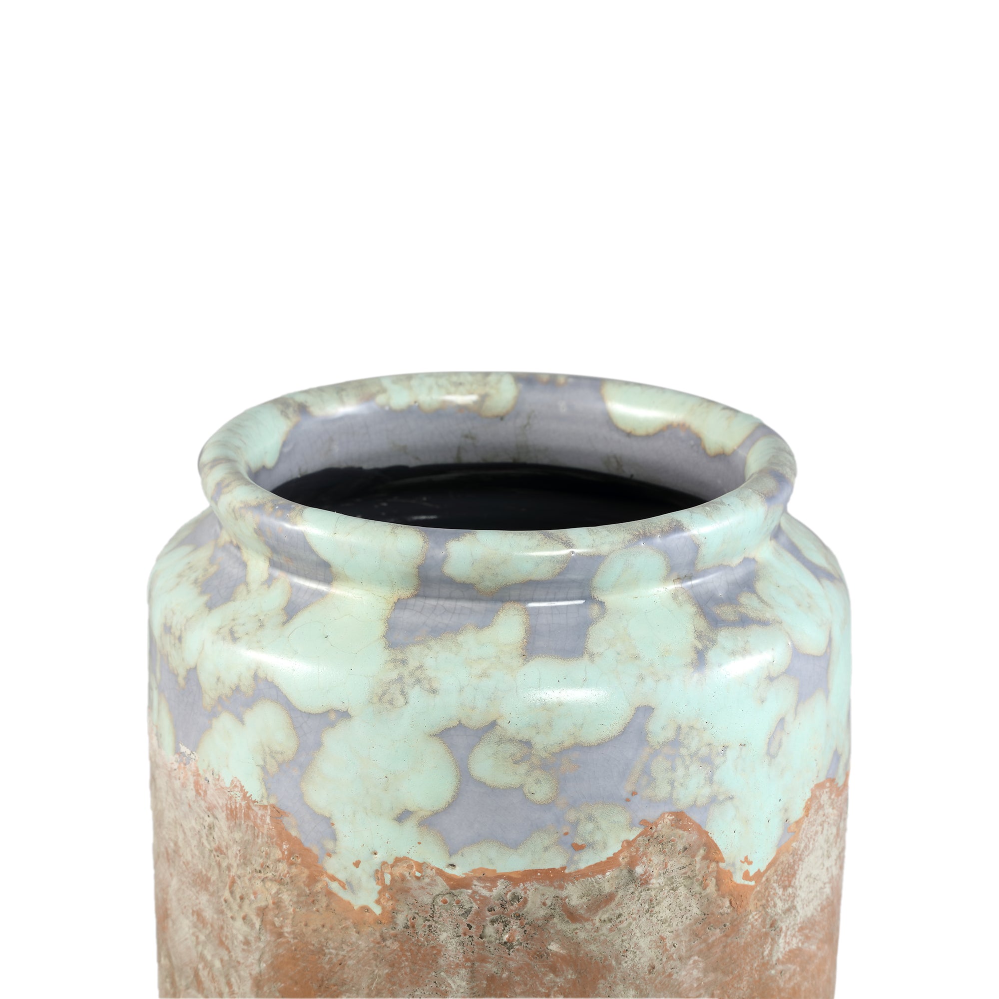 Breffni Pot en céramique - Bleu