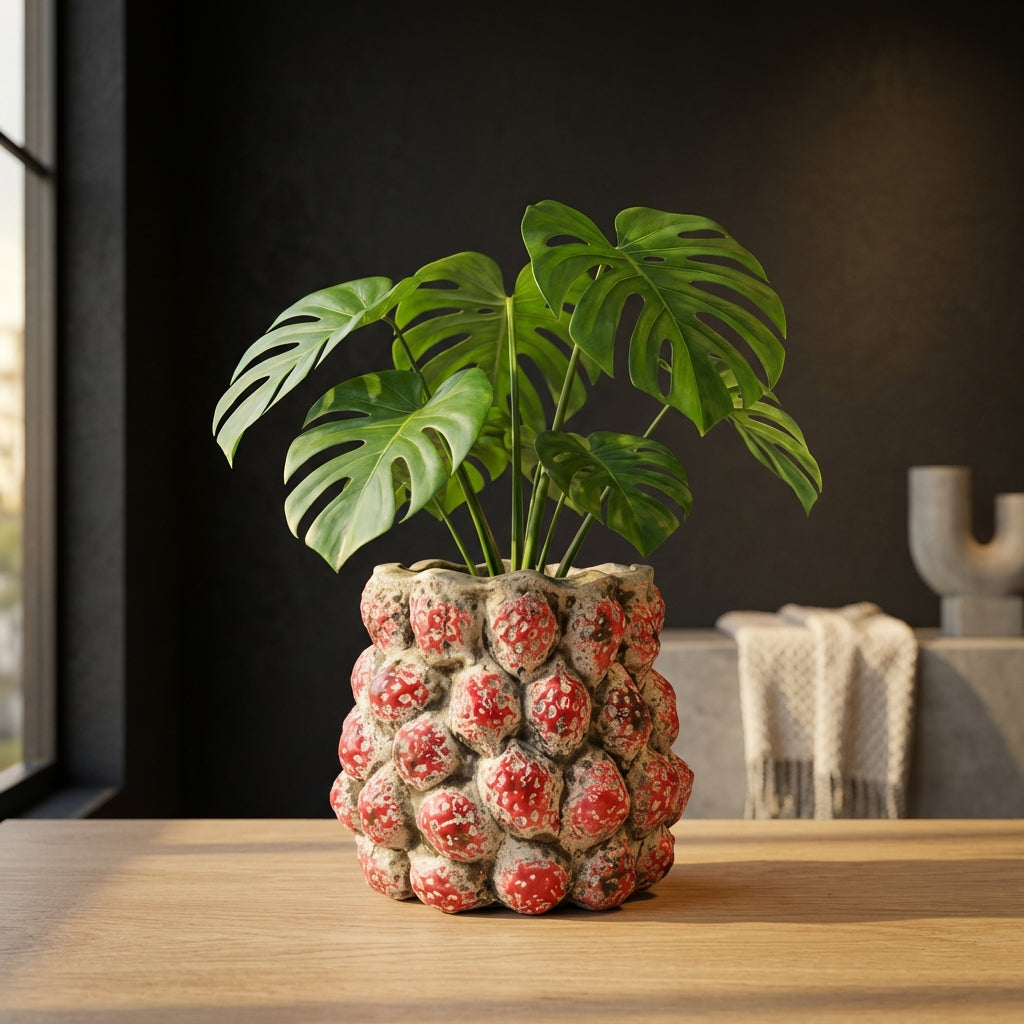 Fruitsy Pot en céramique - Rouge