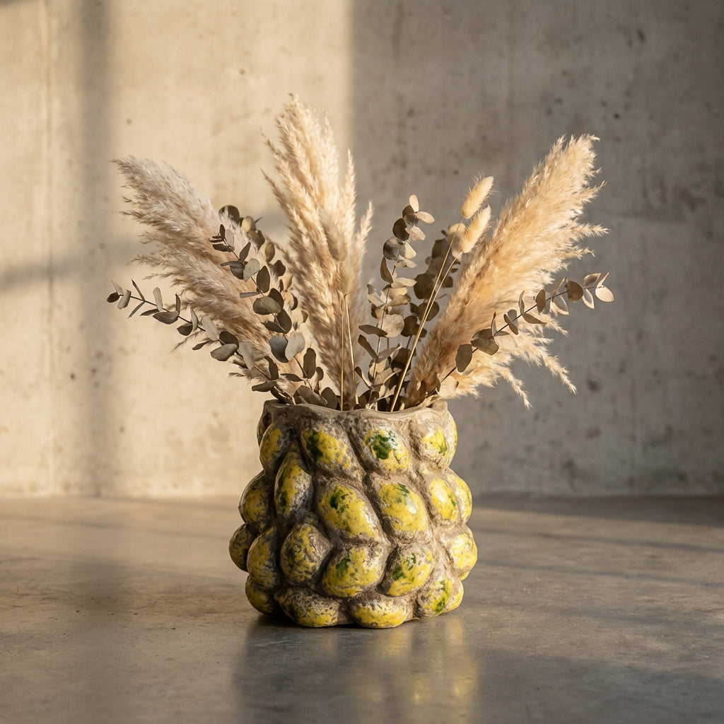 Fruitsy Pot en céramique - Jaune
