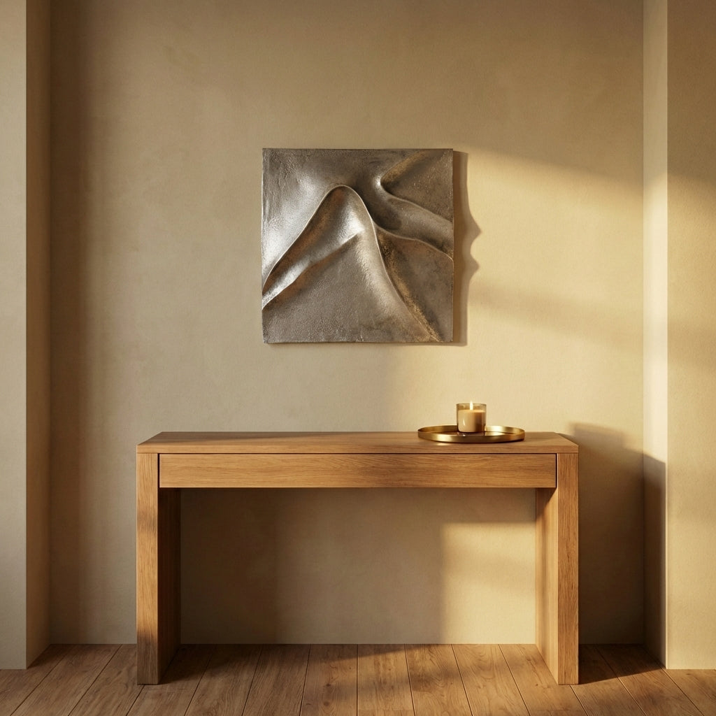 Gihan Nickle casted alu wall panel wave lines S