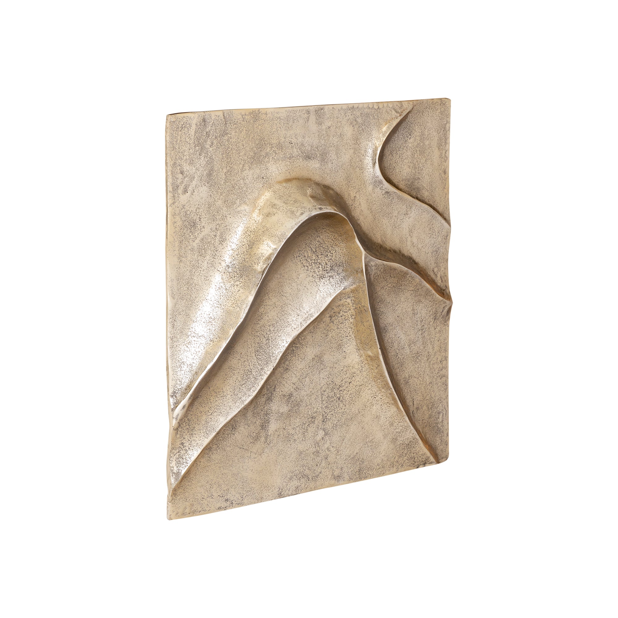 Gihan Gold casted alu wall panel wave lines M