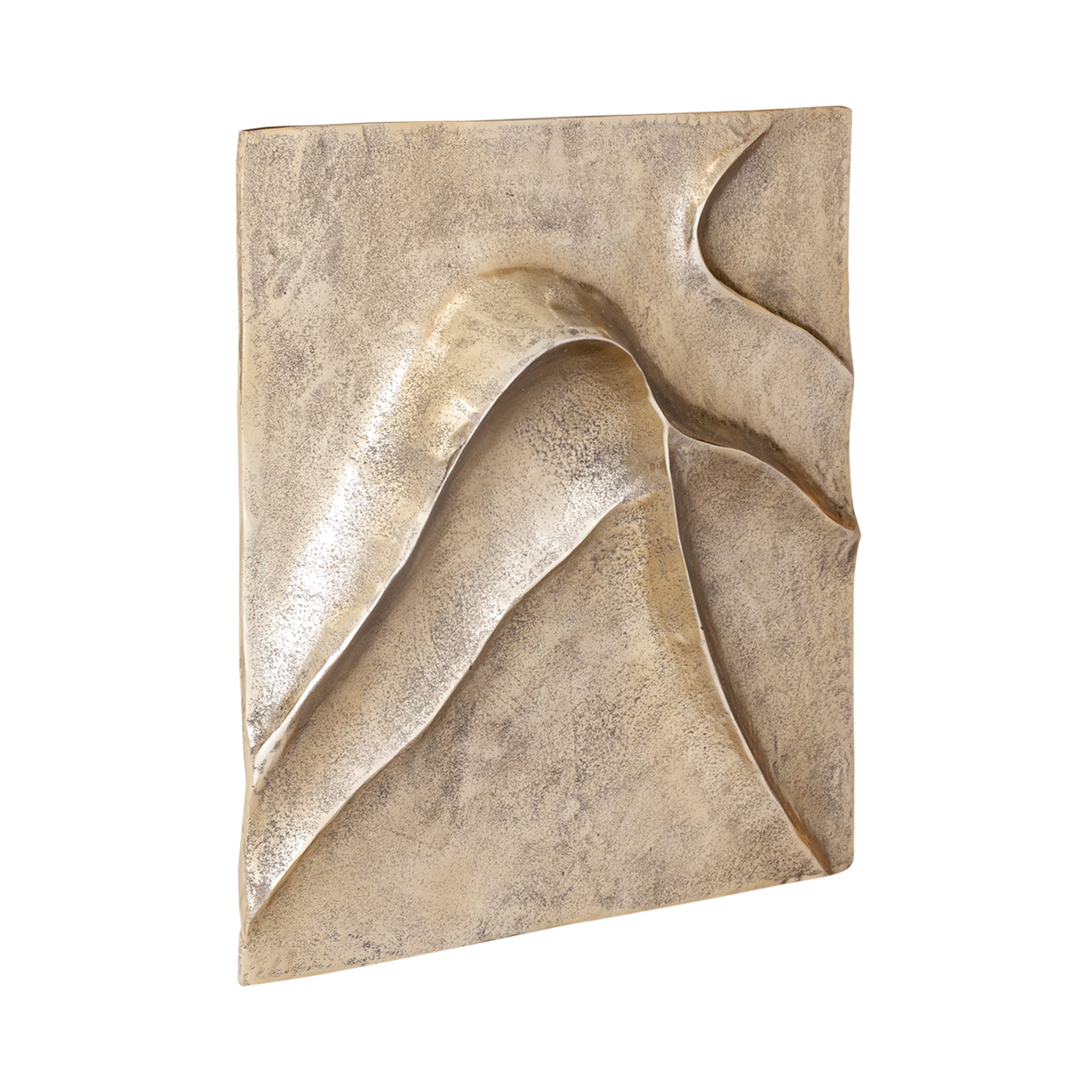 Gihan Gold casted alu wall panel wave lines L