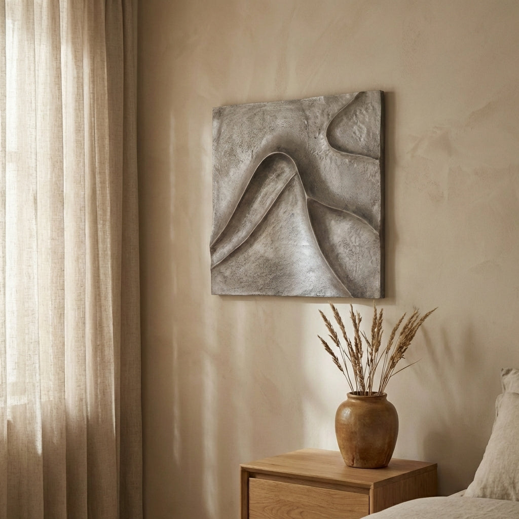 Gihan Nickle casted alu wall panel wave lines L