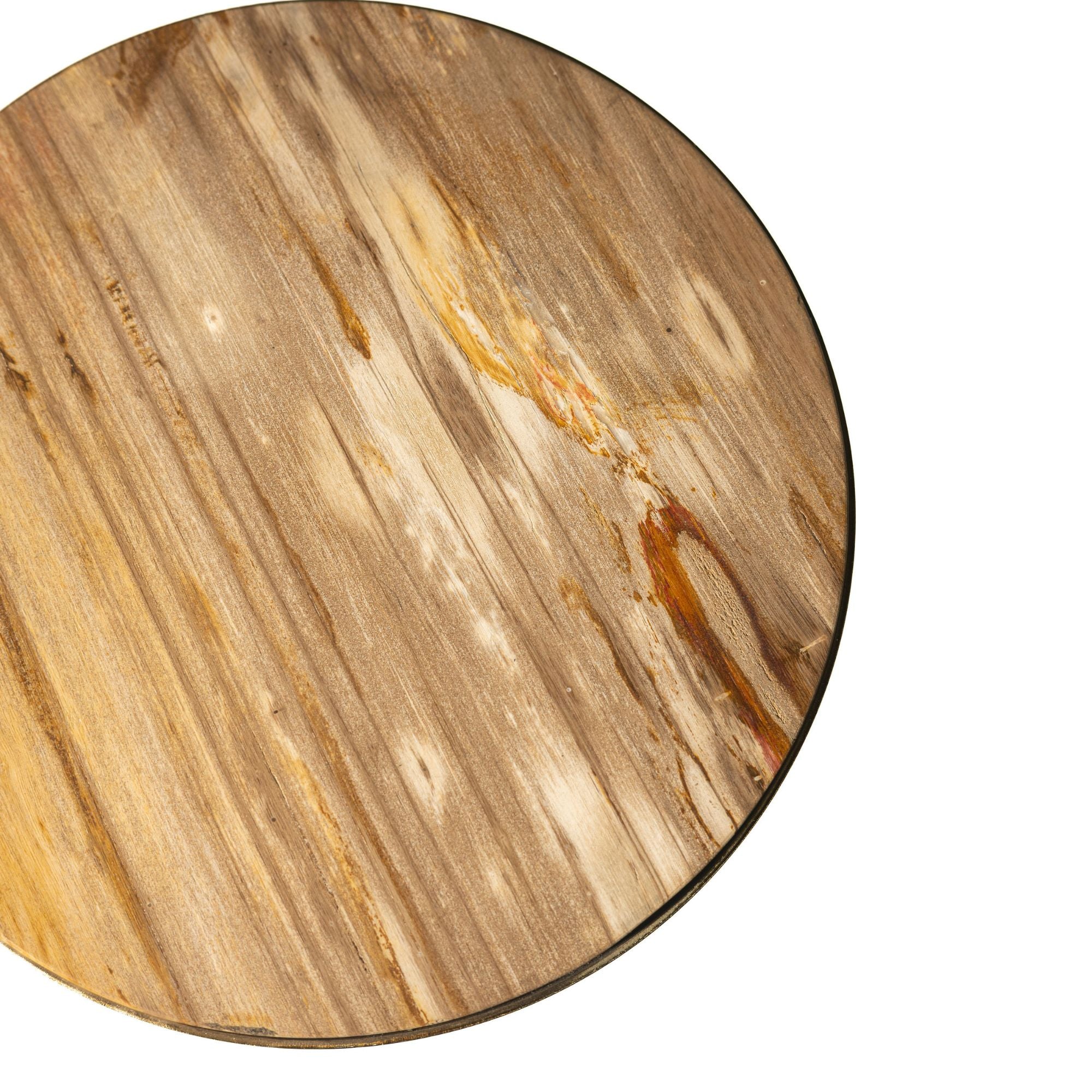 Mody Natural petrified wood sidetable on base rnd - Photo 2