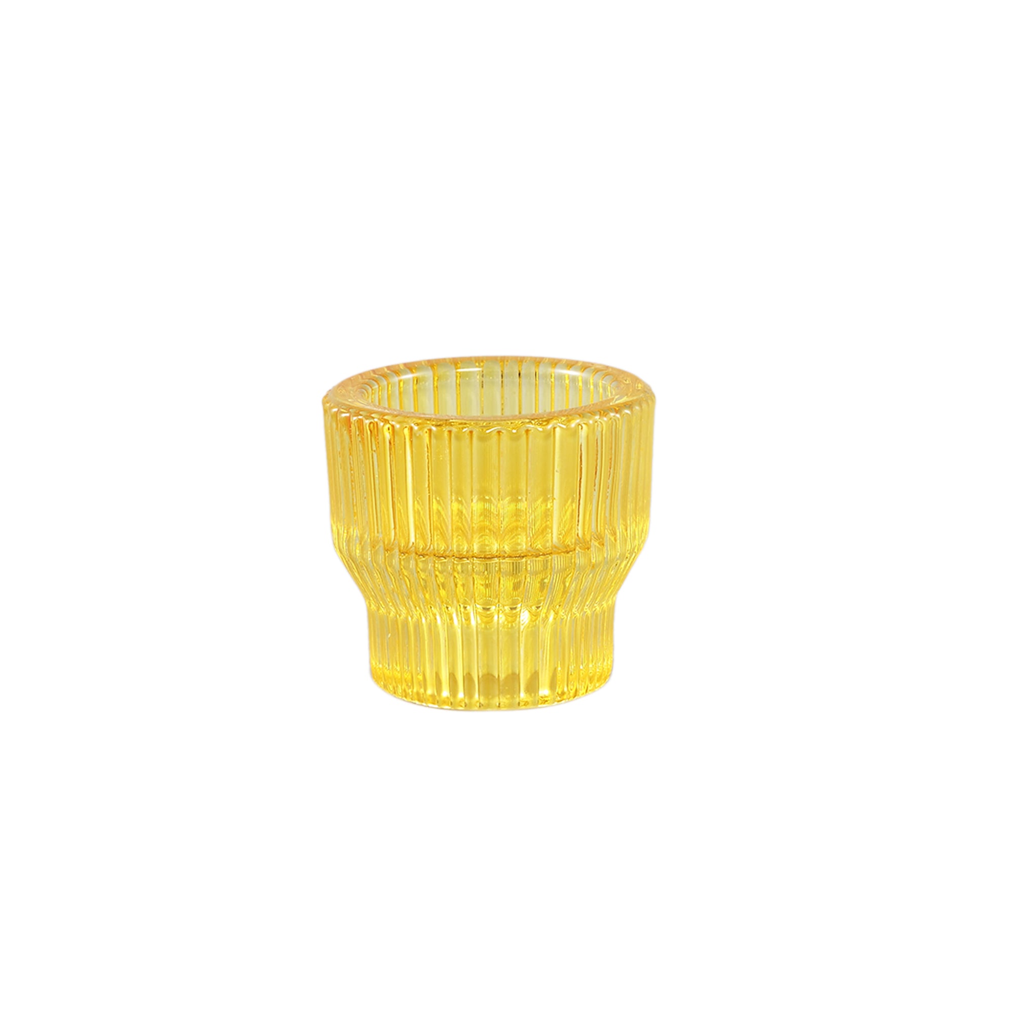 Nattiya Photophores en verre - Jaune