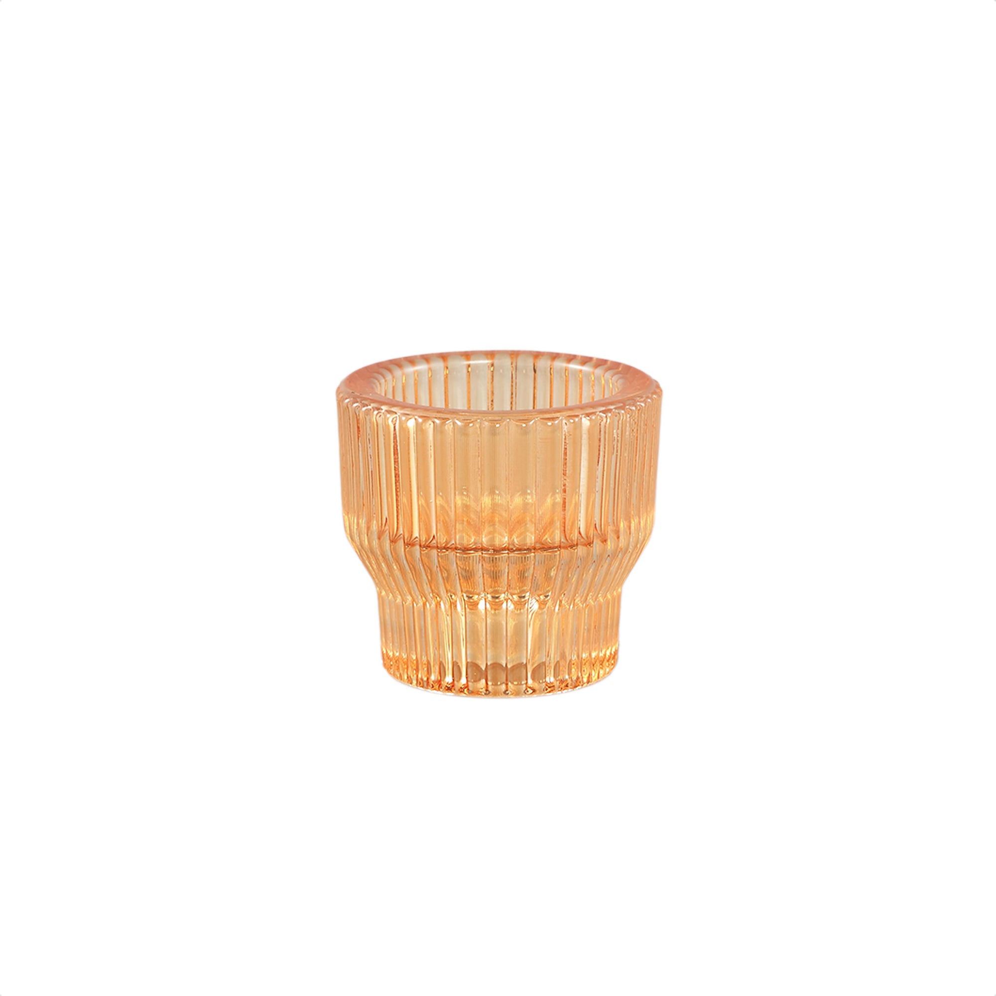 Nattiya Photophores en verre - Orange