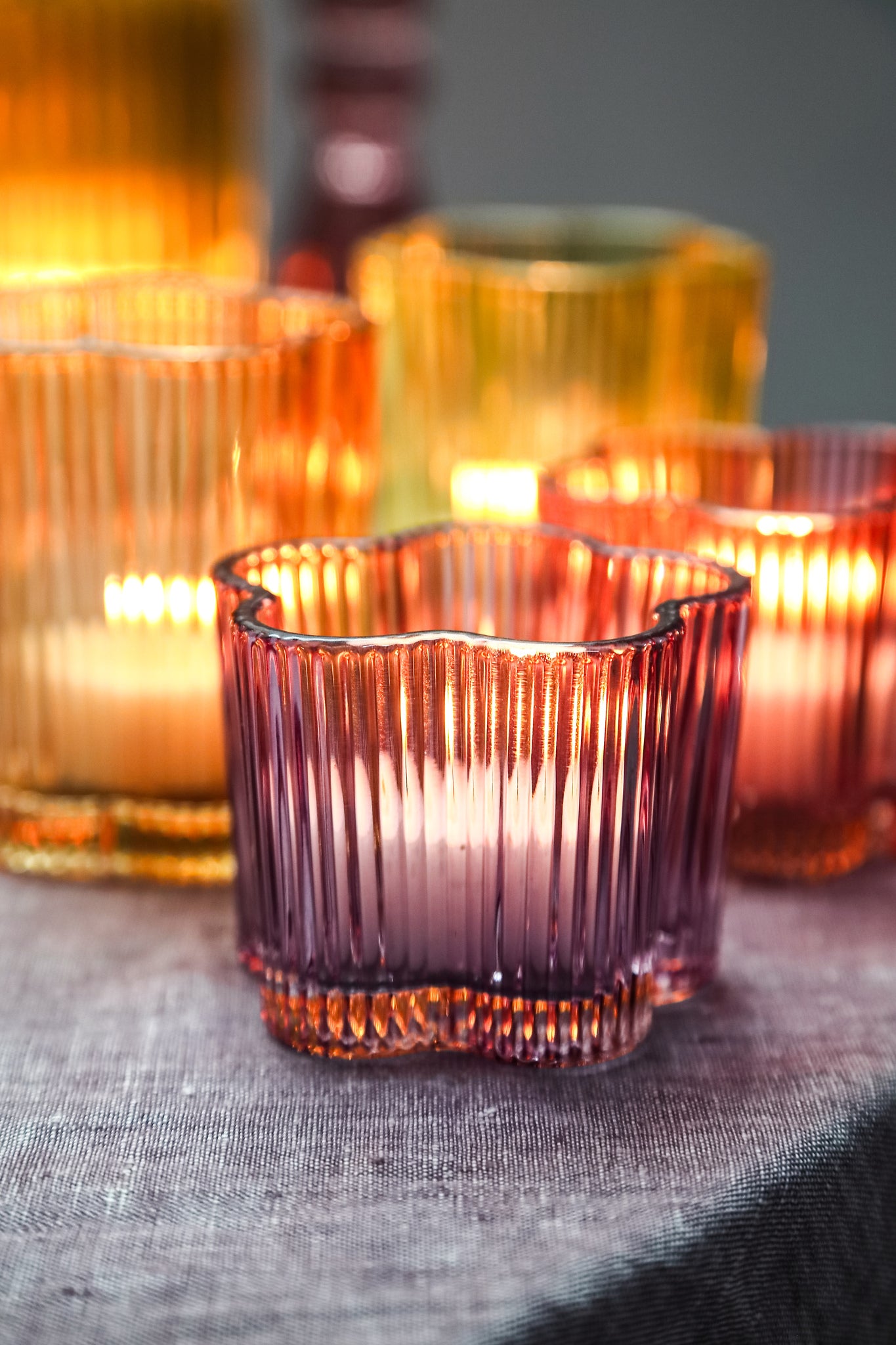 Keelagh Photophores en verre - Violet