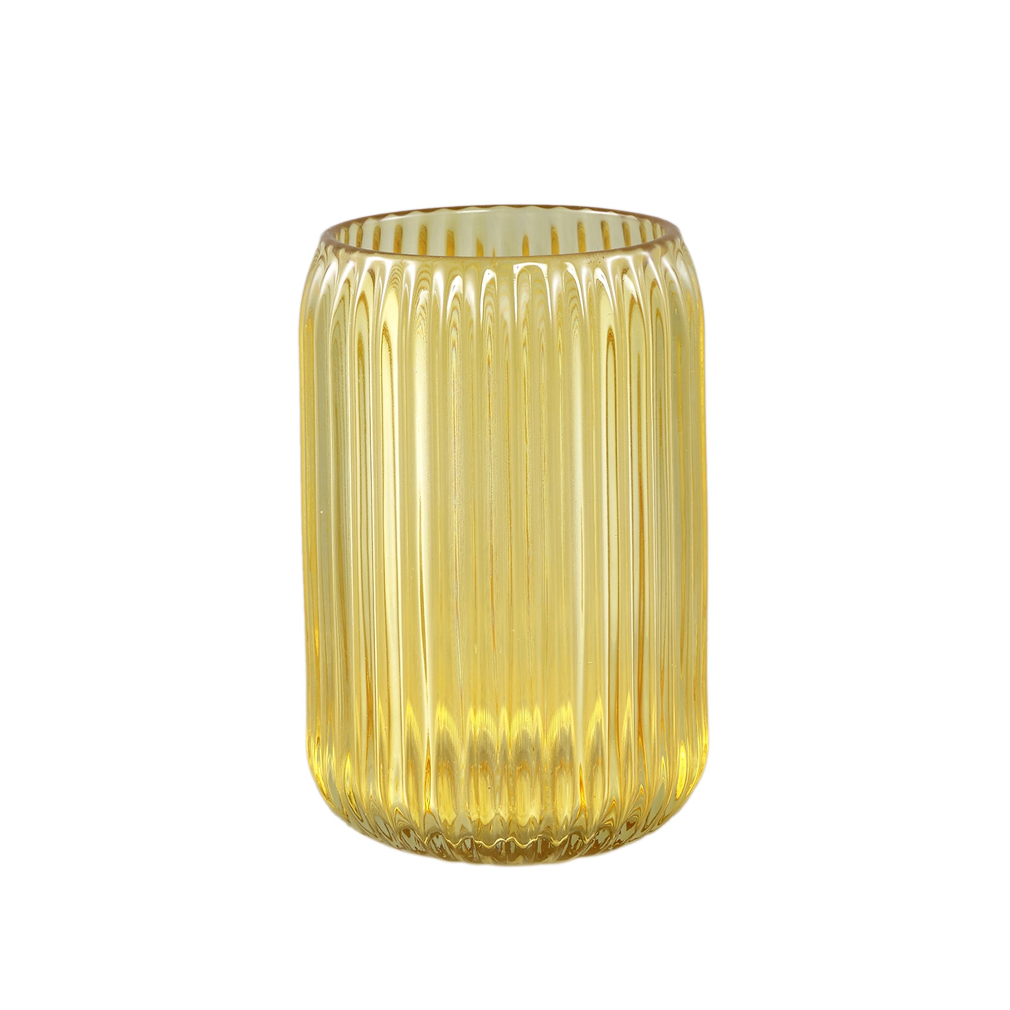 Amarens Photophores en verre - Jaune