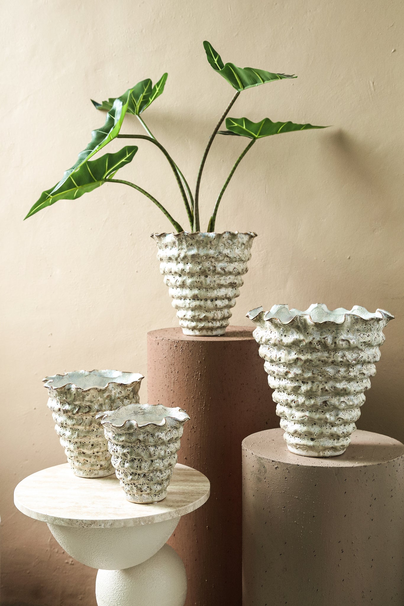 Nianh Pot en céramique - Cream