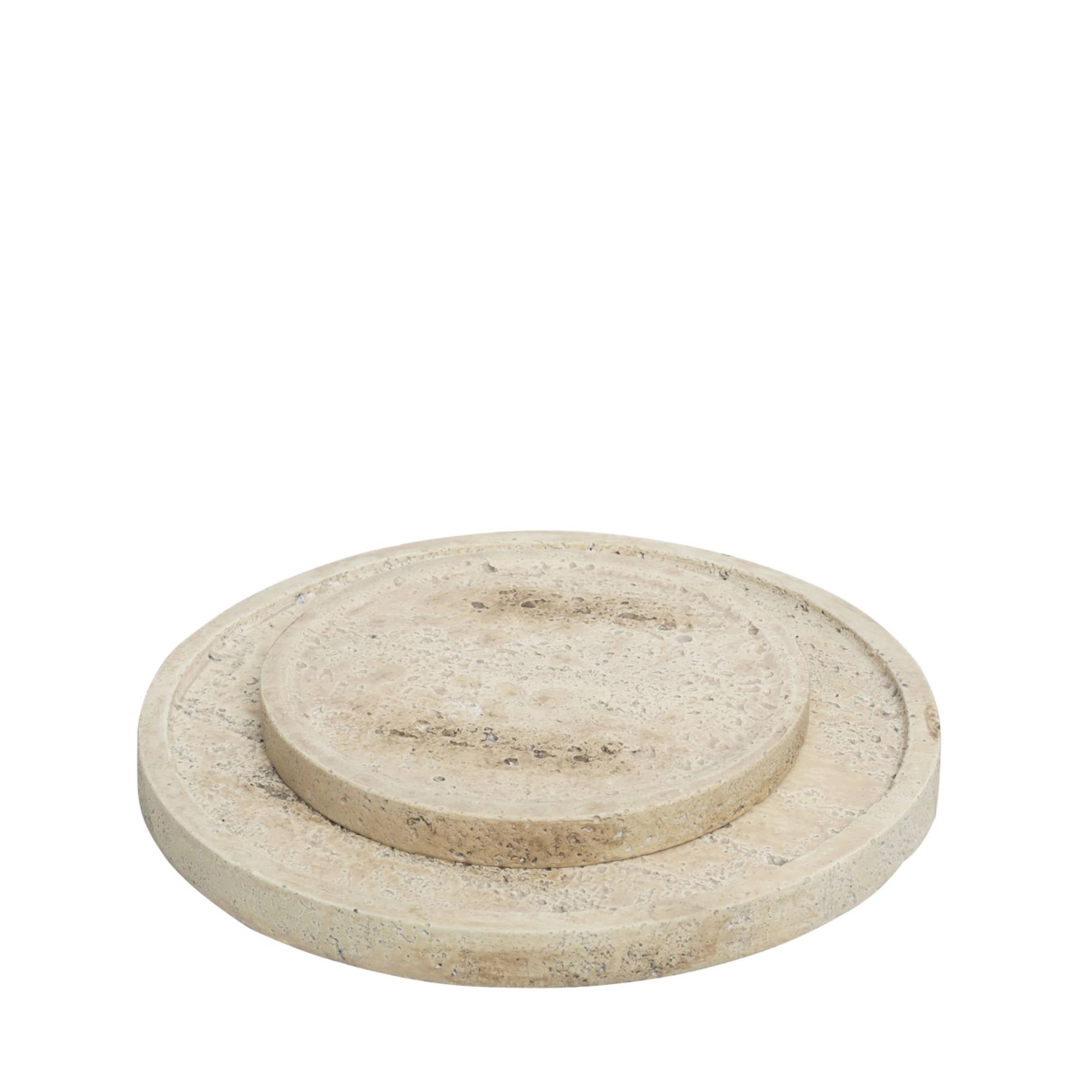 Adwin Cream cement mix travertine look plate SV2