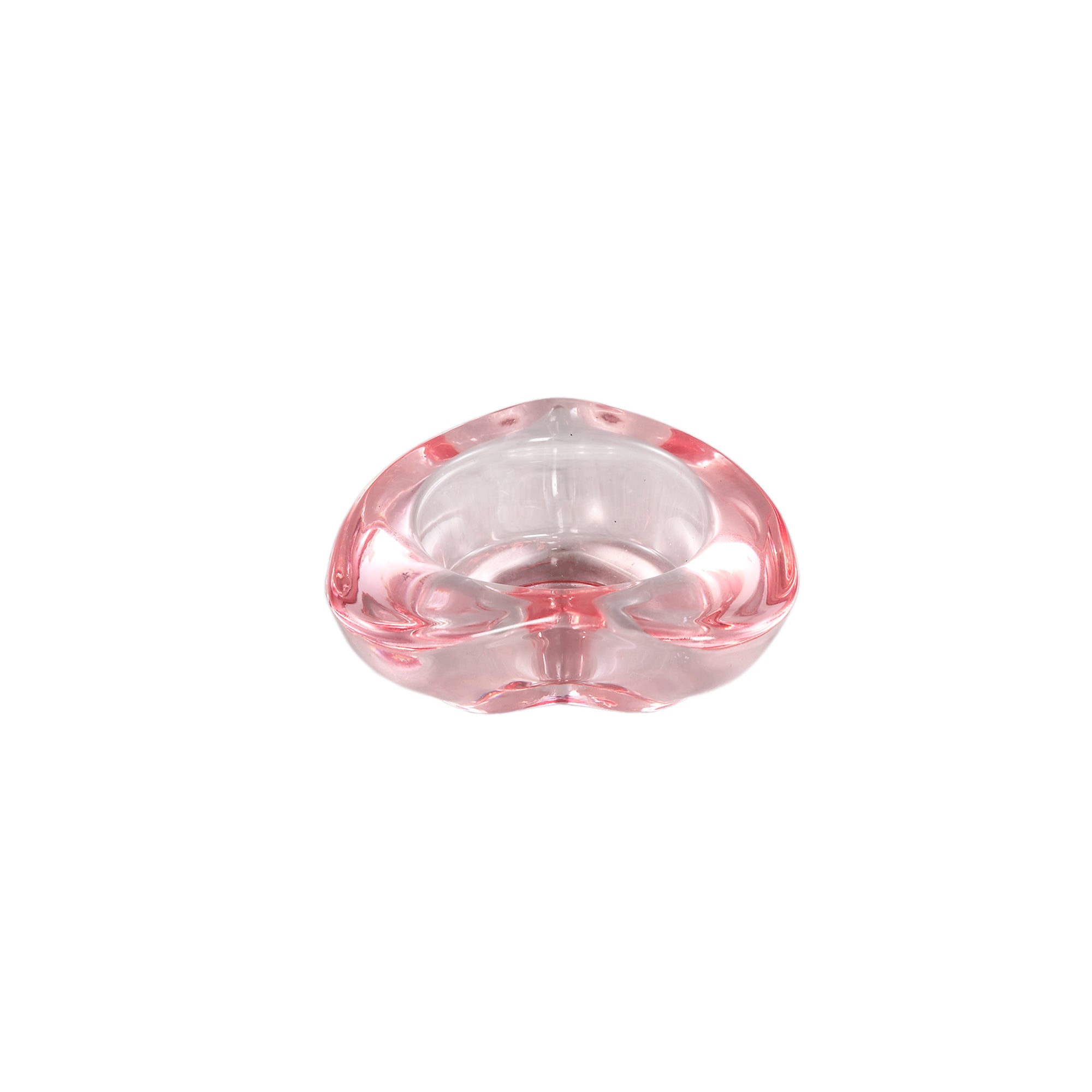Hearly Photophores en verre — Sprayed Heart Shaped Tealight - Rose