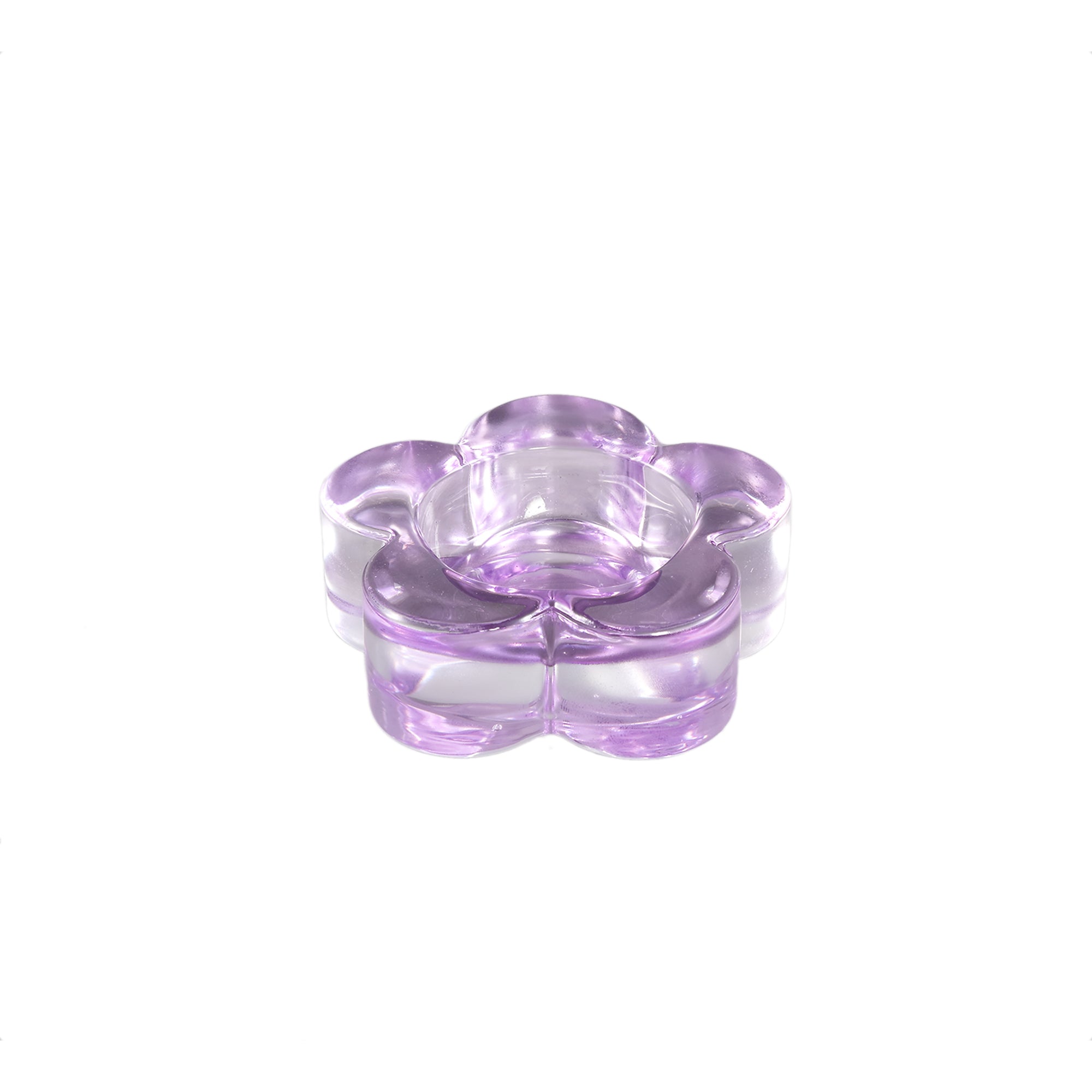 Bloomy Photophores en verre — Sprayed Thick Flower Tealight - Violet