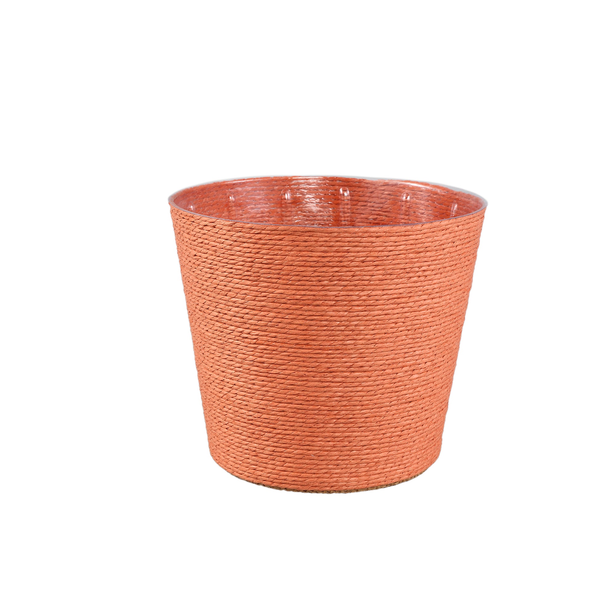 Dimitris Orange paper basket pot round M